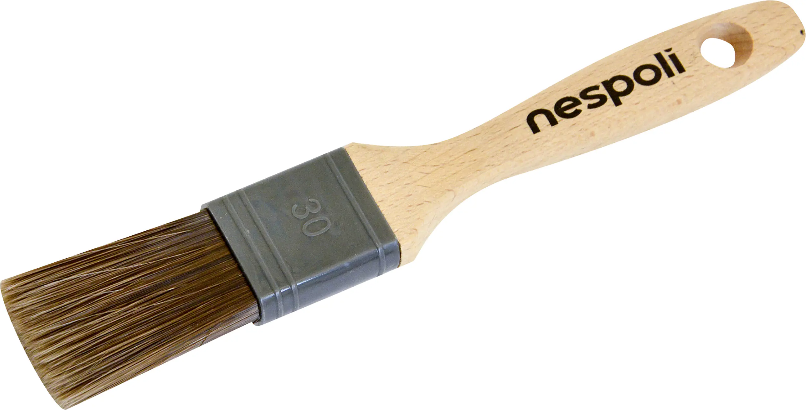 Nespoli Flachpinsel 30 mm braun