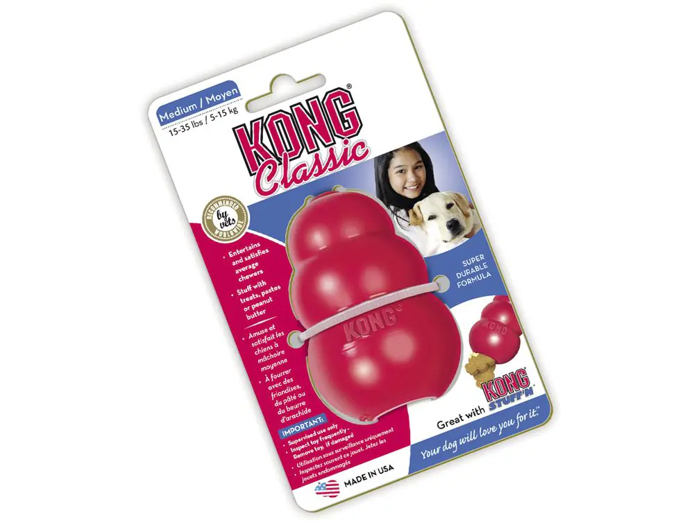 Kong Hundespielzeug Classic 8,5 cm rot