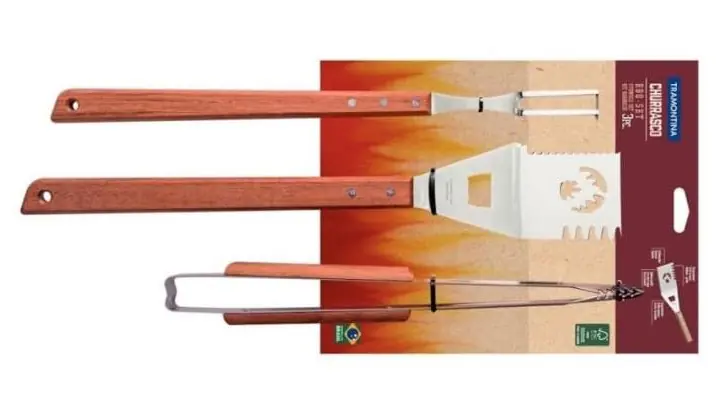Tramontina Churrasco Grillbesteck-Set 3-teilig Tramontina Churrasco Grillbesteck-Set 3-teilig