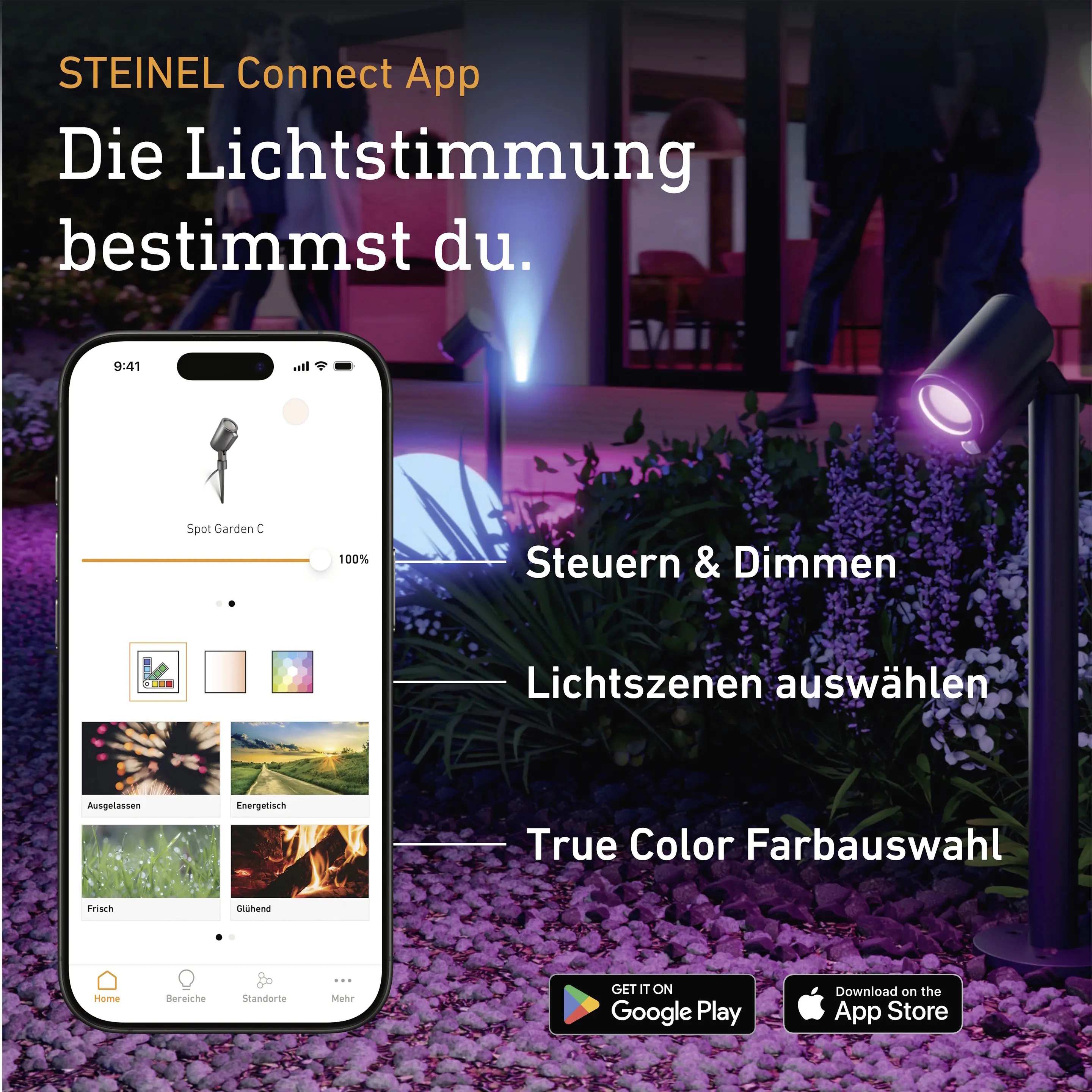 Steinel LED Strahler Spot Garden 24V schwenkbar warmweiß-neutralweiß anthrazit