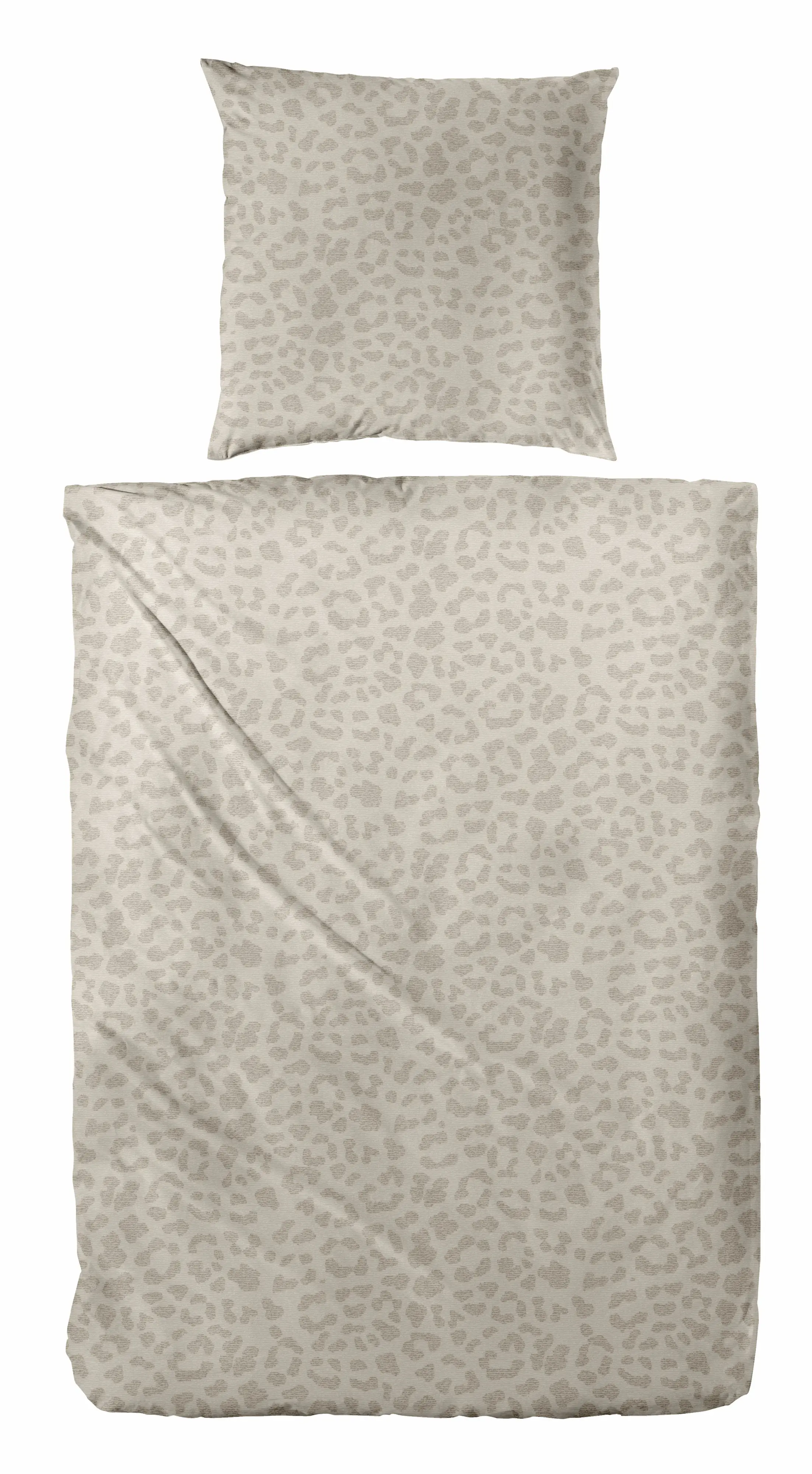 Biber Bettwäsche Leo 135 x 200 cm beige