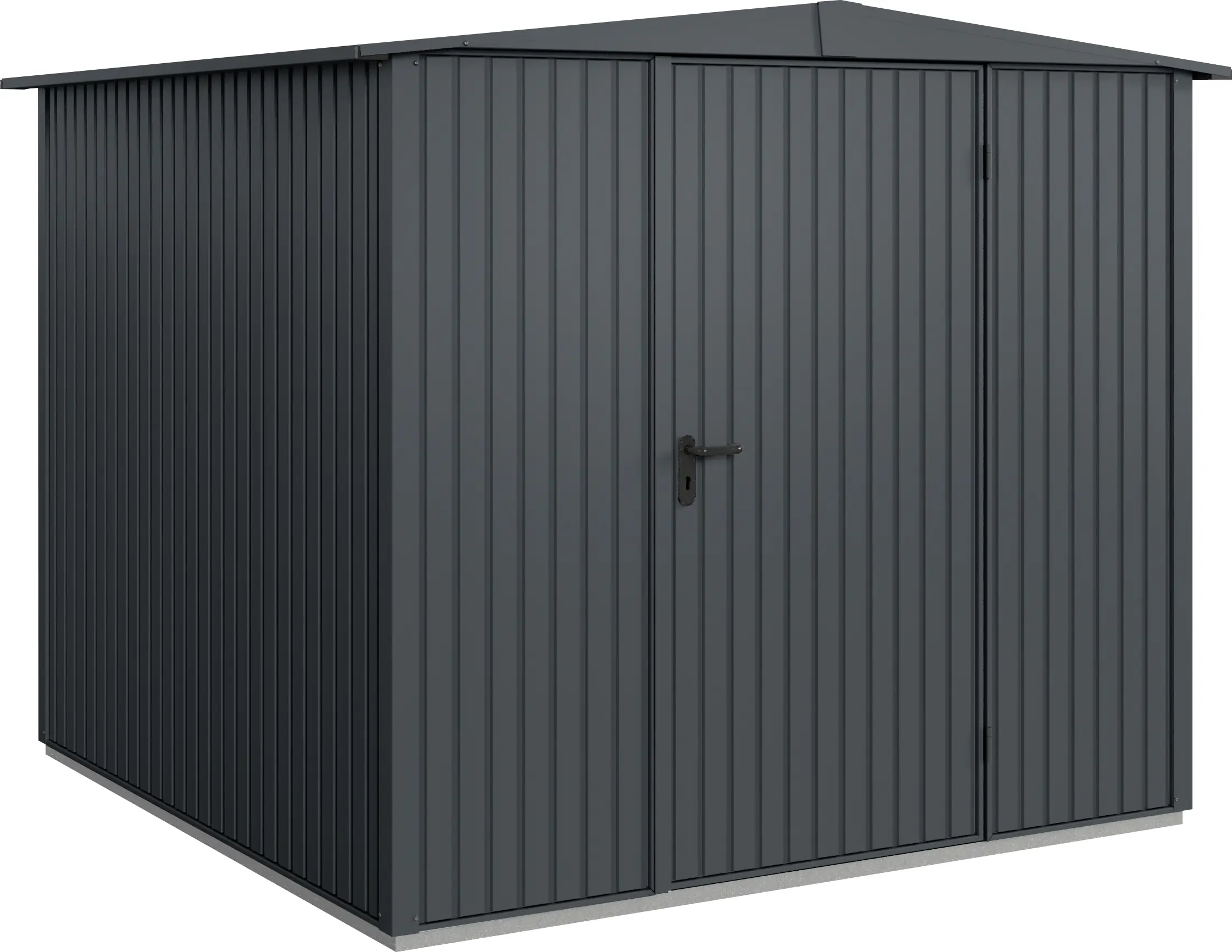 EcoStar Gerätehaus Trend-S Typ 2 258,8 x 247,7 x 216 cm anthrazitgrau