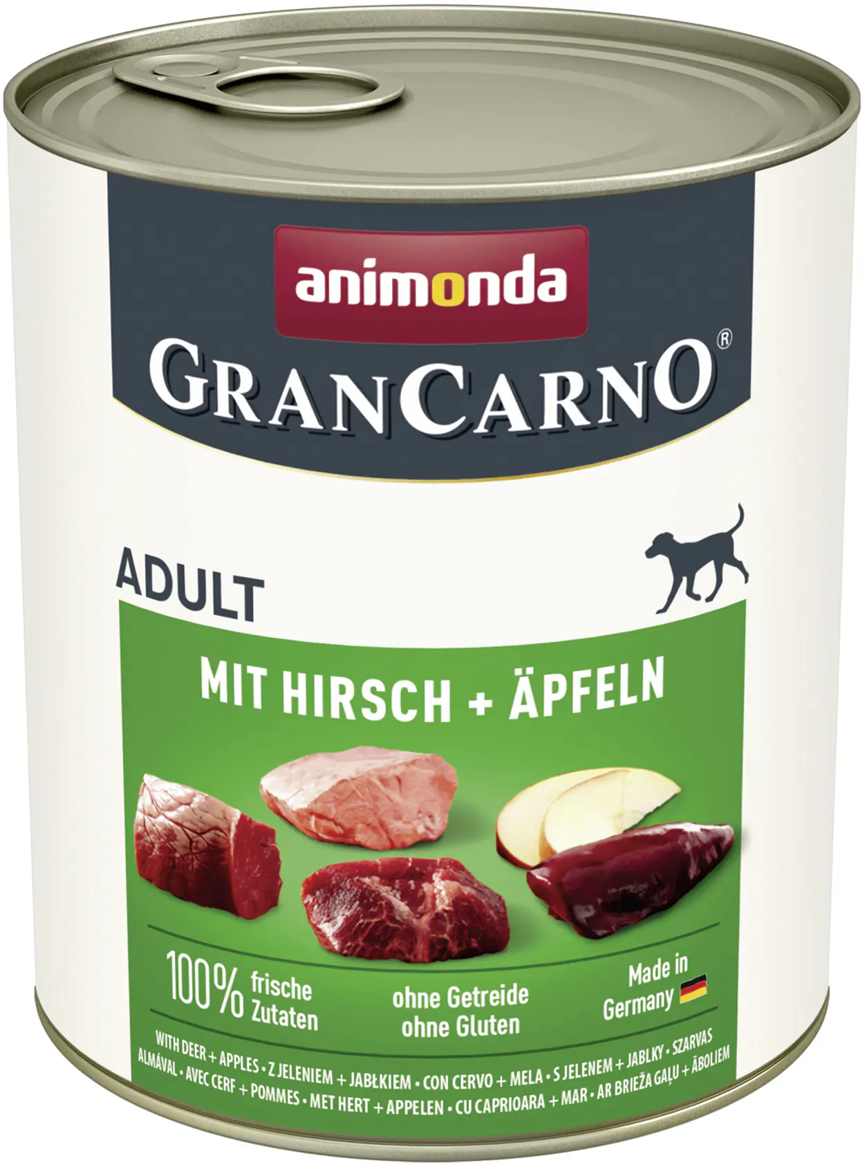 Animonda GranCarno Hundenassfutter Adult getreidefrei 800 g Hirsch & Apfel