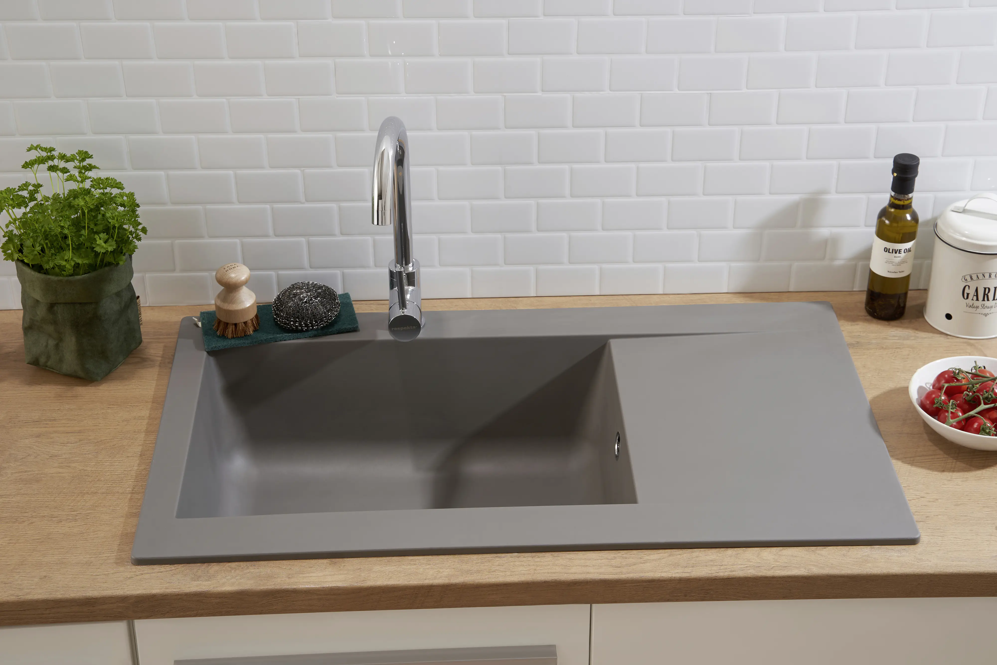 respekta Mineralite Einbauspüle 1 Becken Denver 86 x 50 cm 86 x 50 cm respekta Mineralite Einbauspüle 1 Becken Denver 86 x 50 cm 86 x 50 cm