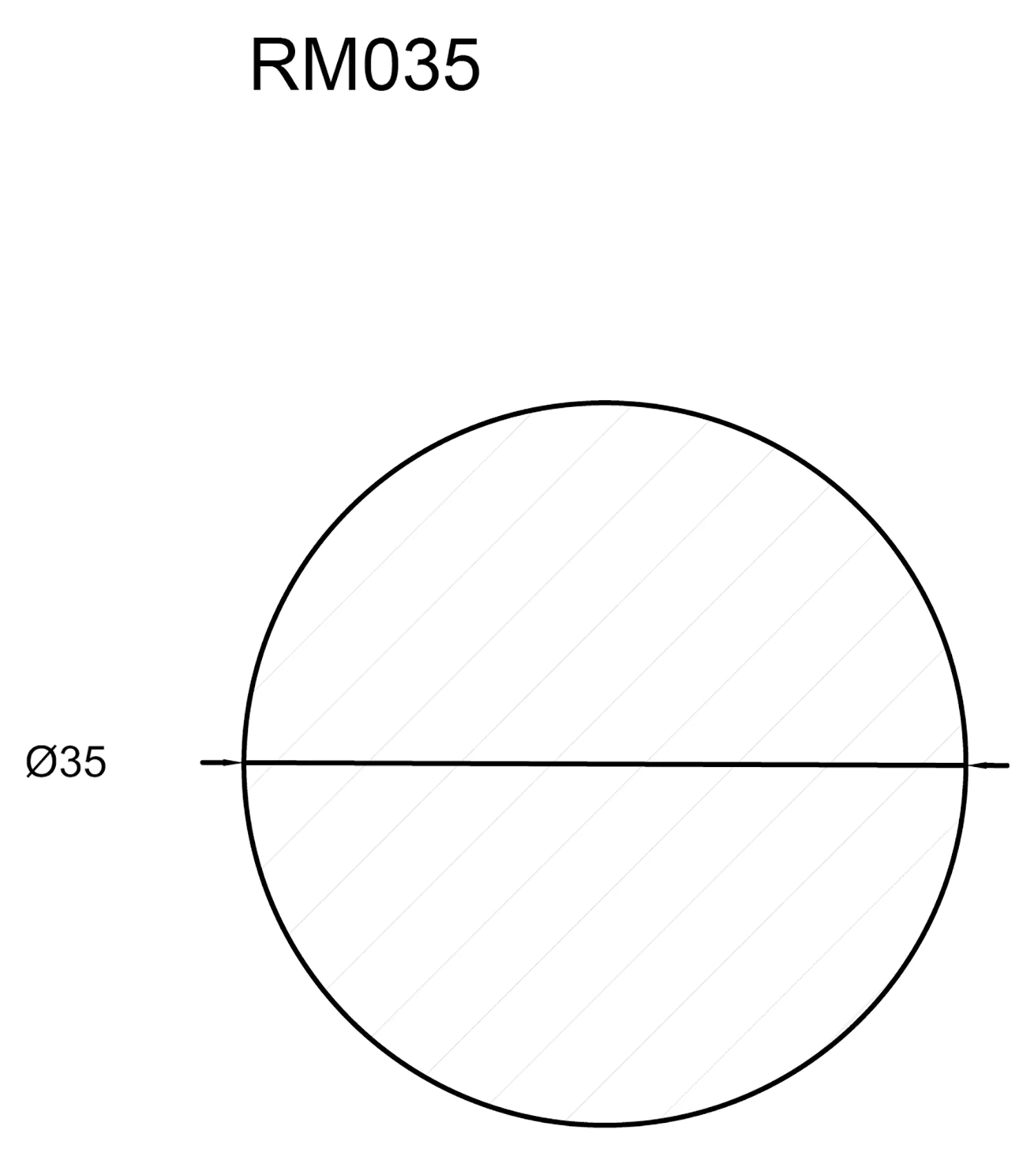 FN Neuhofer Rundstab 100 cm 35 x 35 mm Fichte/Kiefer