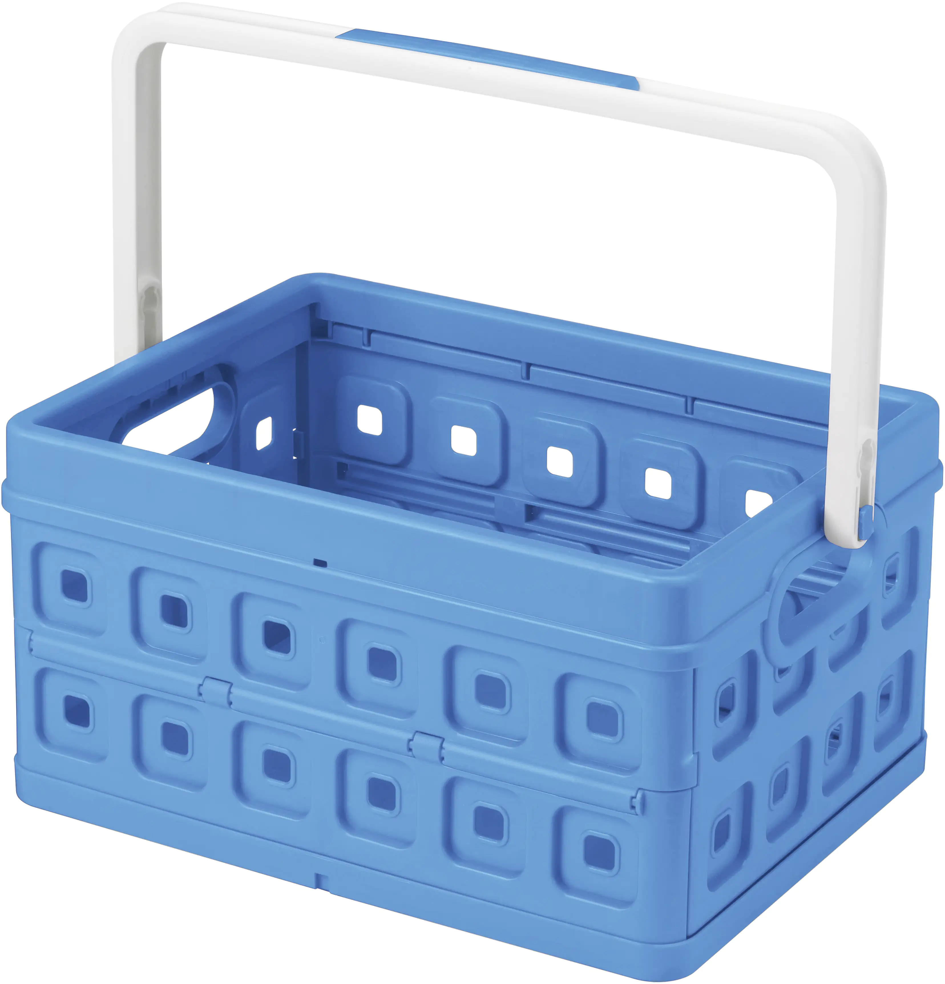 Sunware Klappbox Square 24L blau/weiß 43,5 x 31 x 21,3 cm Sunware Klappbox Square 24L blau/weiß 43,5 x 31 x 21,3 cm