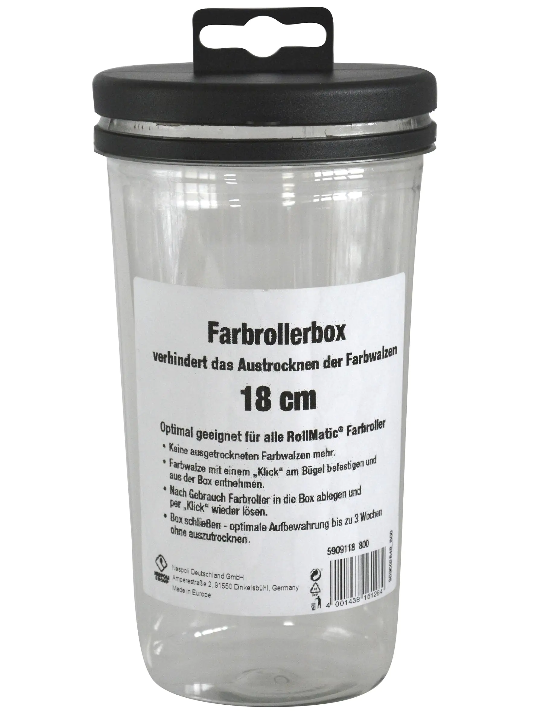 Nespoli Farbroller-Aufbewahrungsbox 18 cm