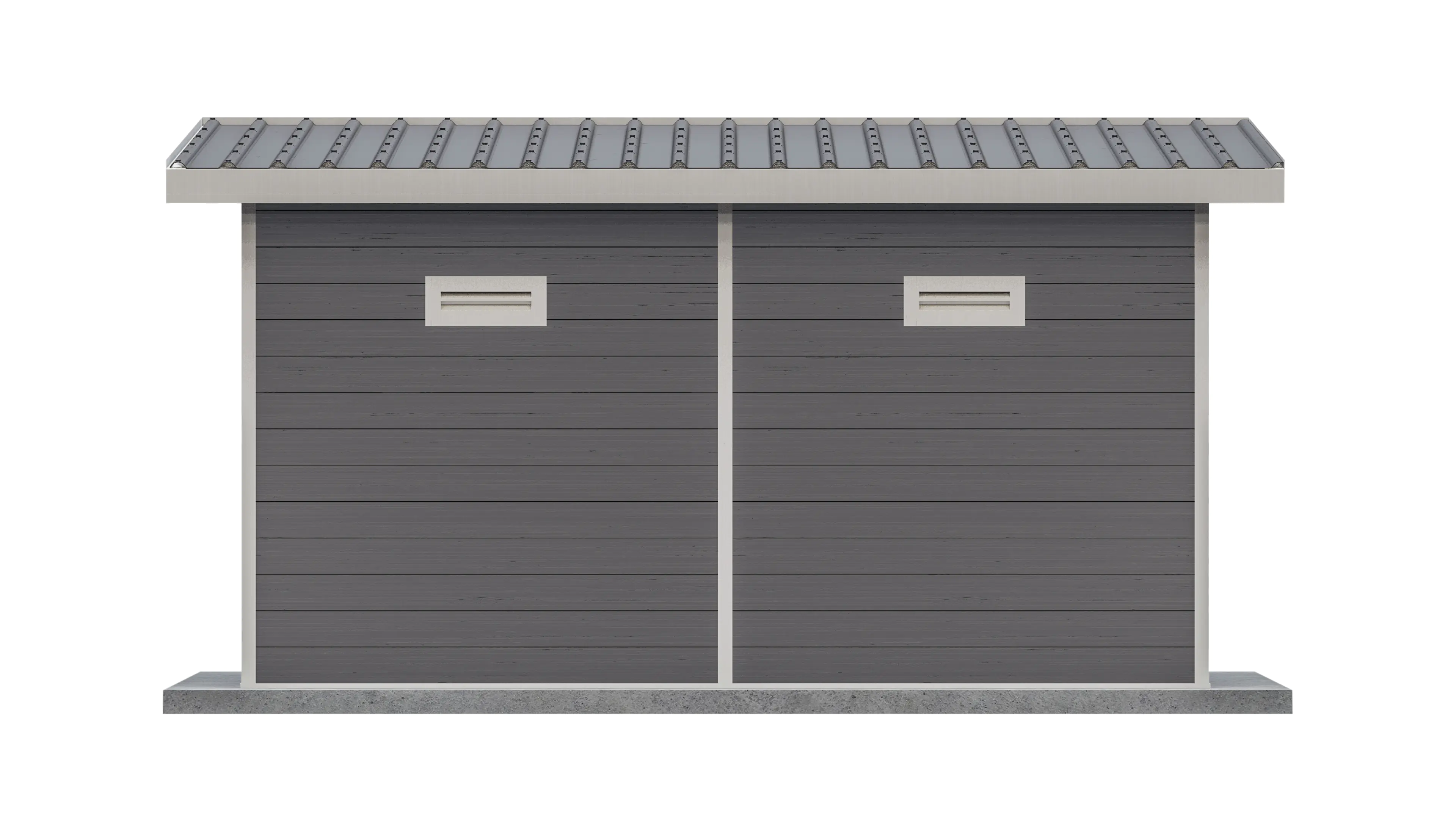 elephant WPC Gartenhaus 434 x 344 cm anthrazit