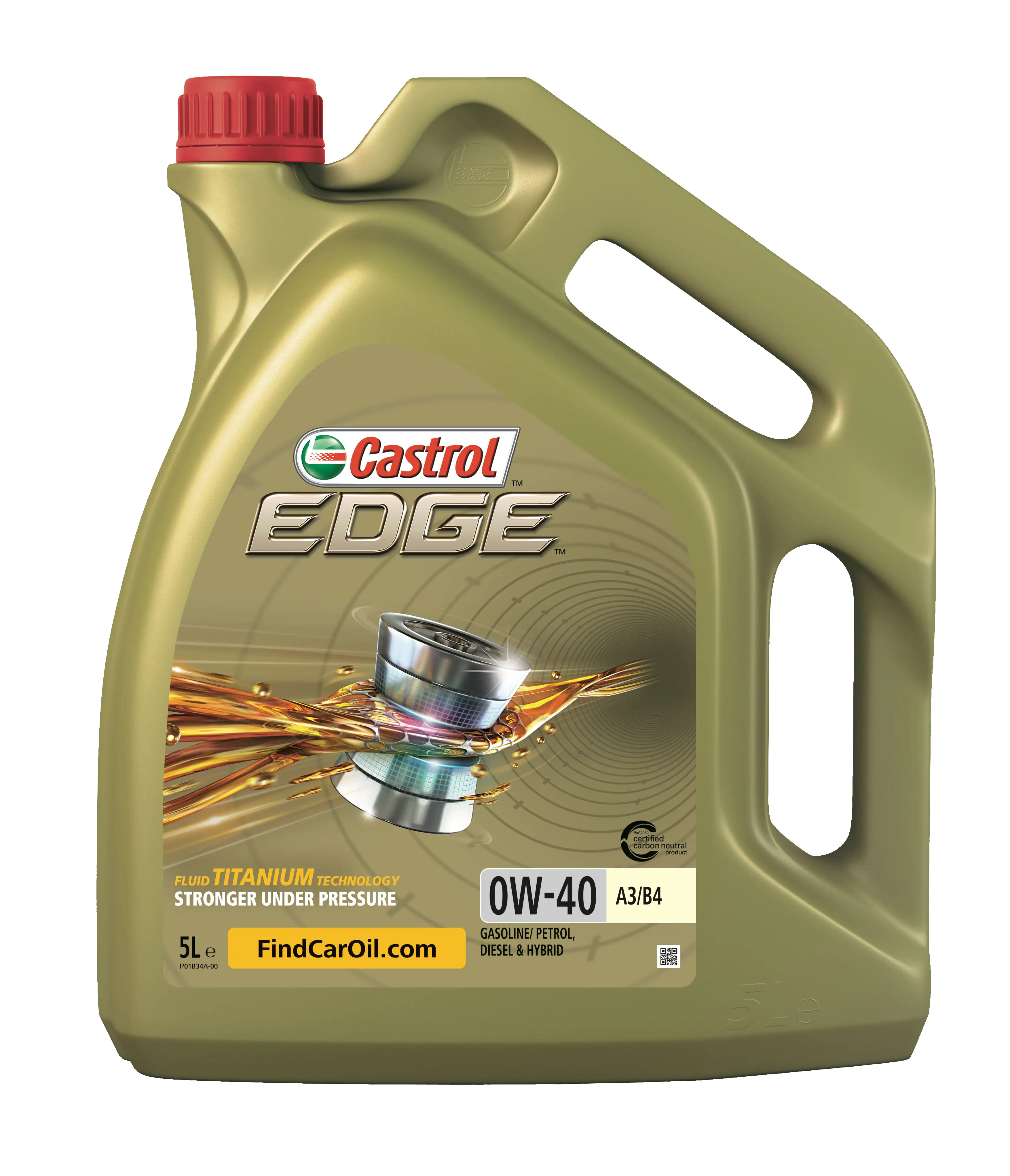 Castrol Motoröl Edge 0W-40 A3-B4 5L