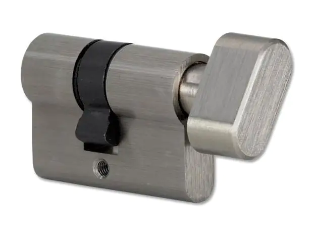 WC-Zylinder für nach außen öffnende Glastüren