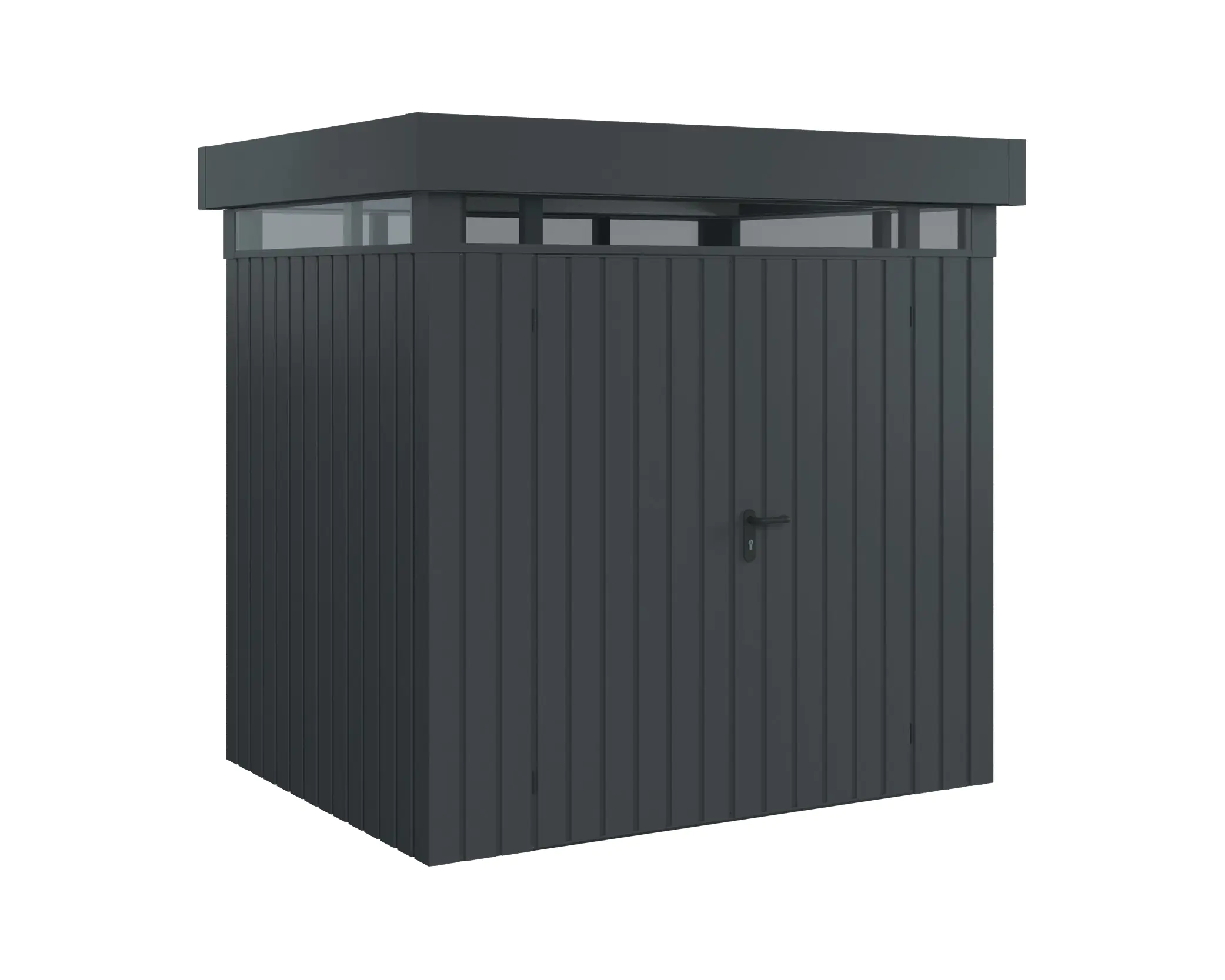EcoStar Metallgerätehaus Euroline EFD4 LB anthrazit 214 x 166 cm 2-flg. EcoStar Metallgerätehaus Euroline EFD4 LB anthrazit 214 x 166 cm 2-flg.