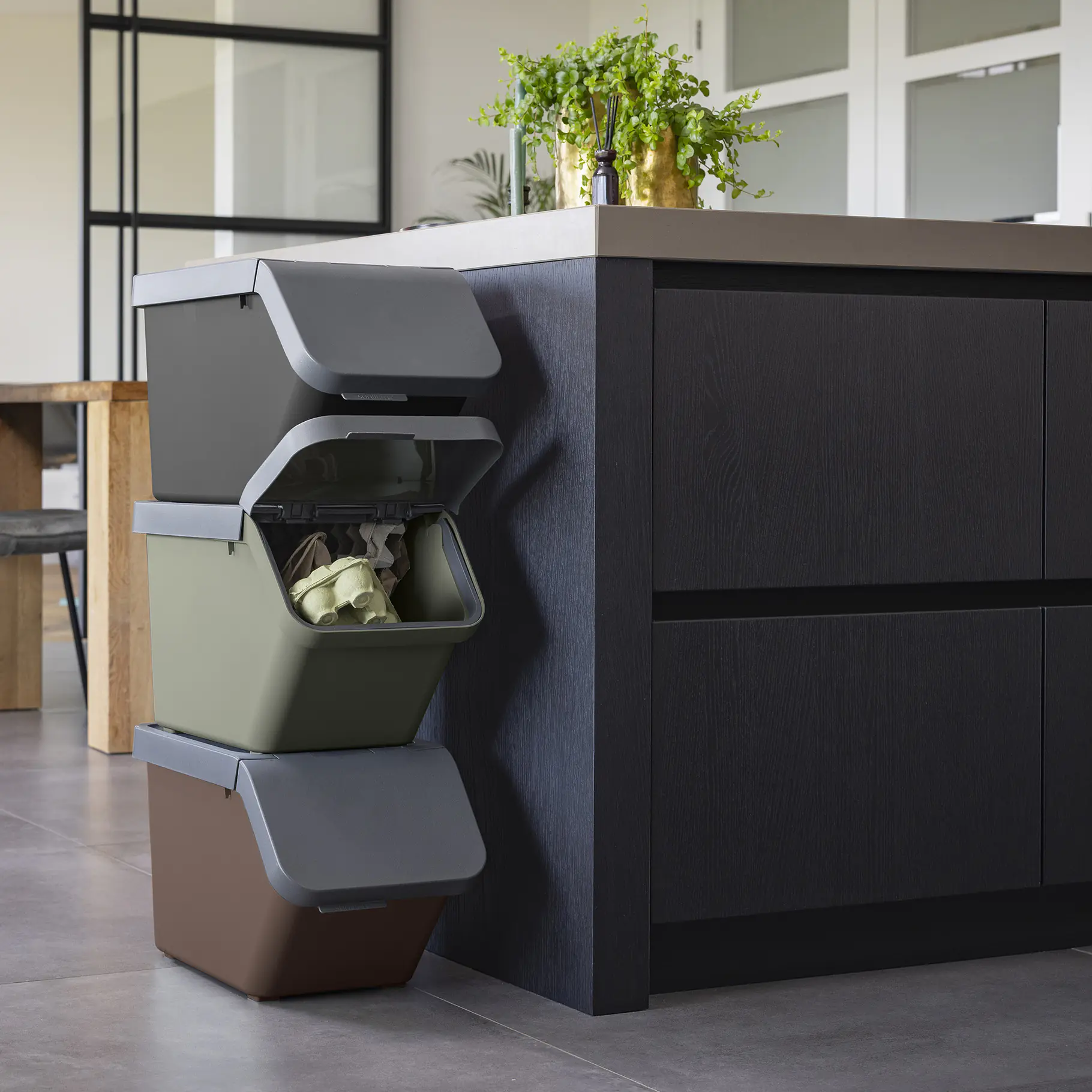 Sunware Sortiereinheit Sigma Home 30 L dunkelgrün