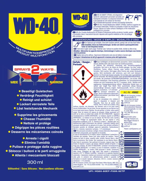 WD-40 Multifunktionsprodukt Smart Straw 300ml WD-40 Multifunktionsprodukt Smart Straw 300ml