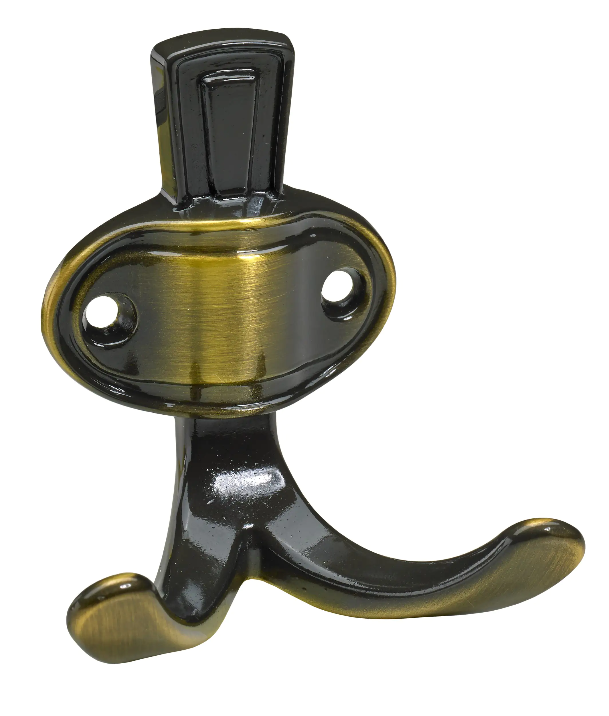 Hettich Mantelhaken 7,6 x 6,8 x 4,5 cm Zinkdruckguss brüniert - 1 Stück