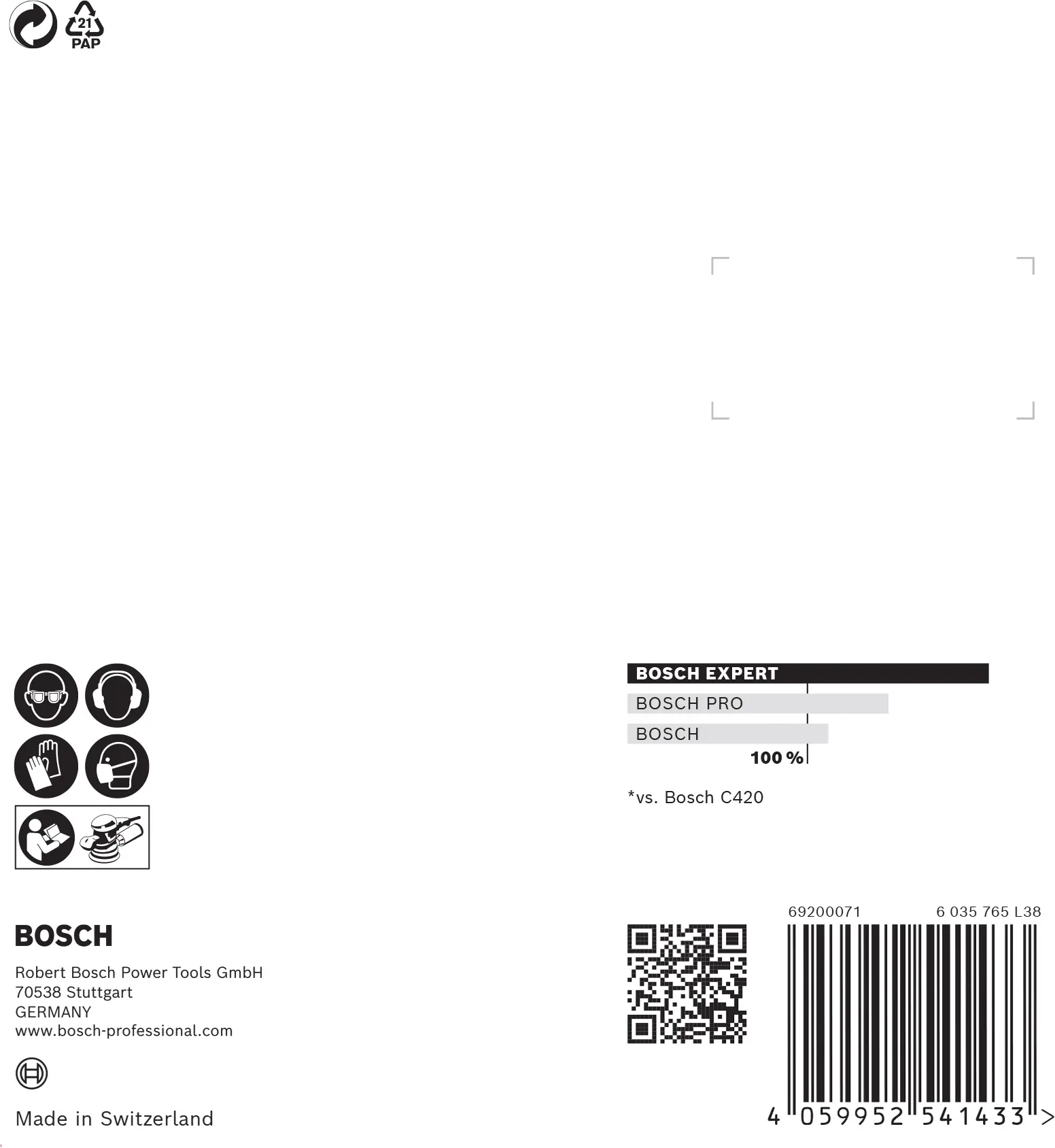 Bosch Expert C470 Schleifpapier für Exzenterschleifer 125 mm G 80 5-teilig