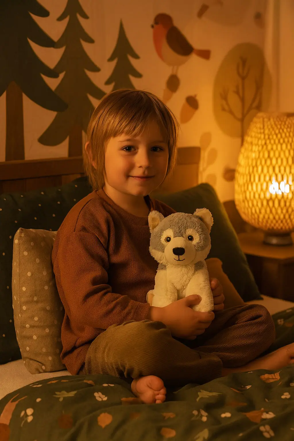 Warmies Wärmekuscheltier Wolf grau 