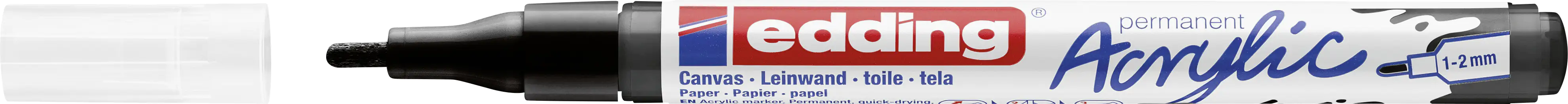 edding 5300 Acrylmarker fein schwarz 1 - 2 mm