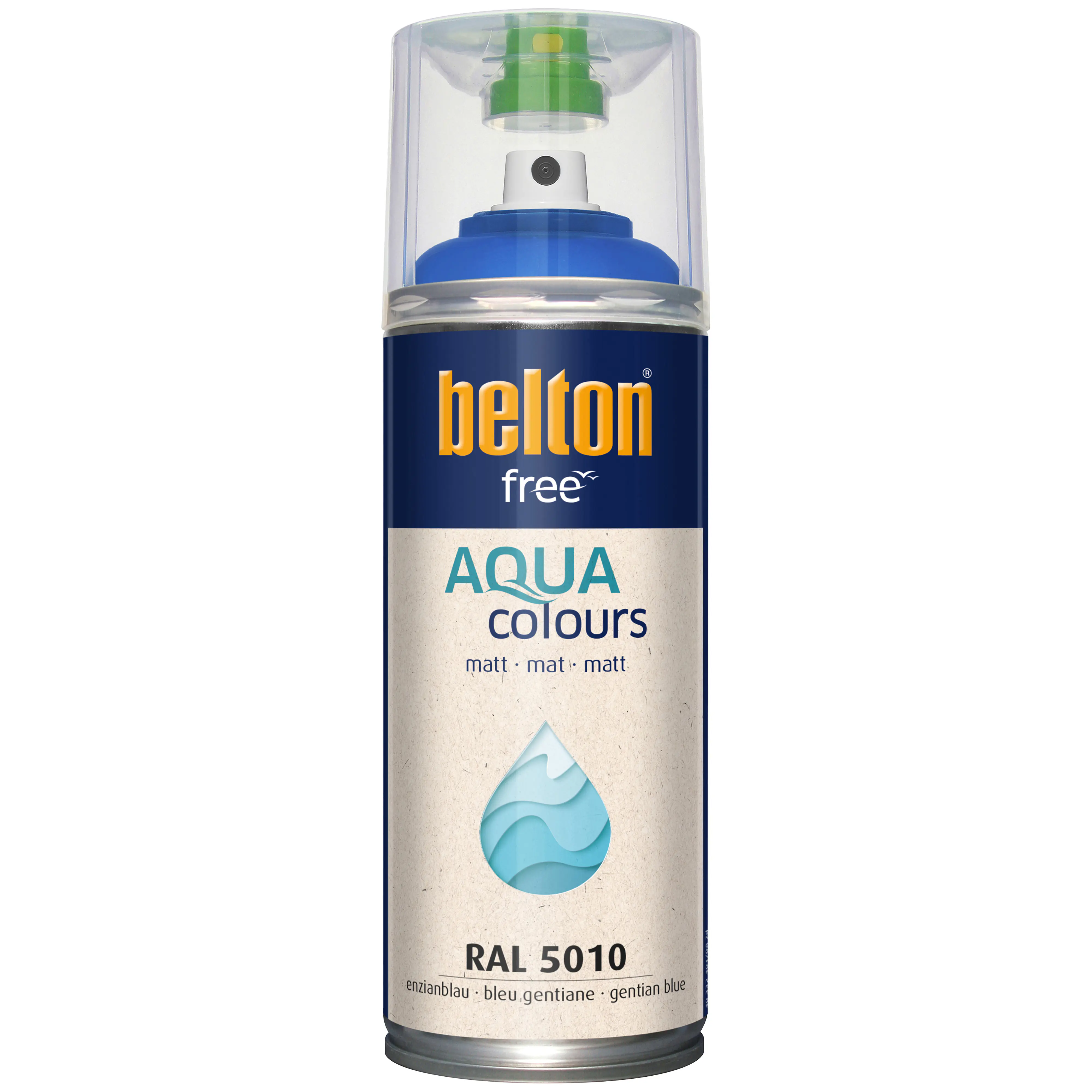 belton free Lackspray AQUAcolours 400 ml enzianblau matt