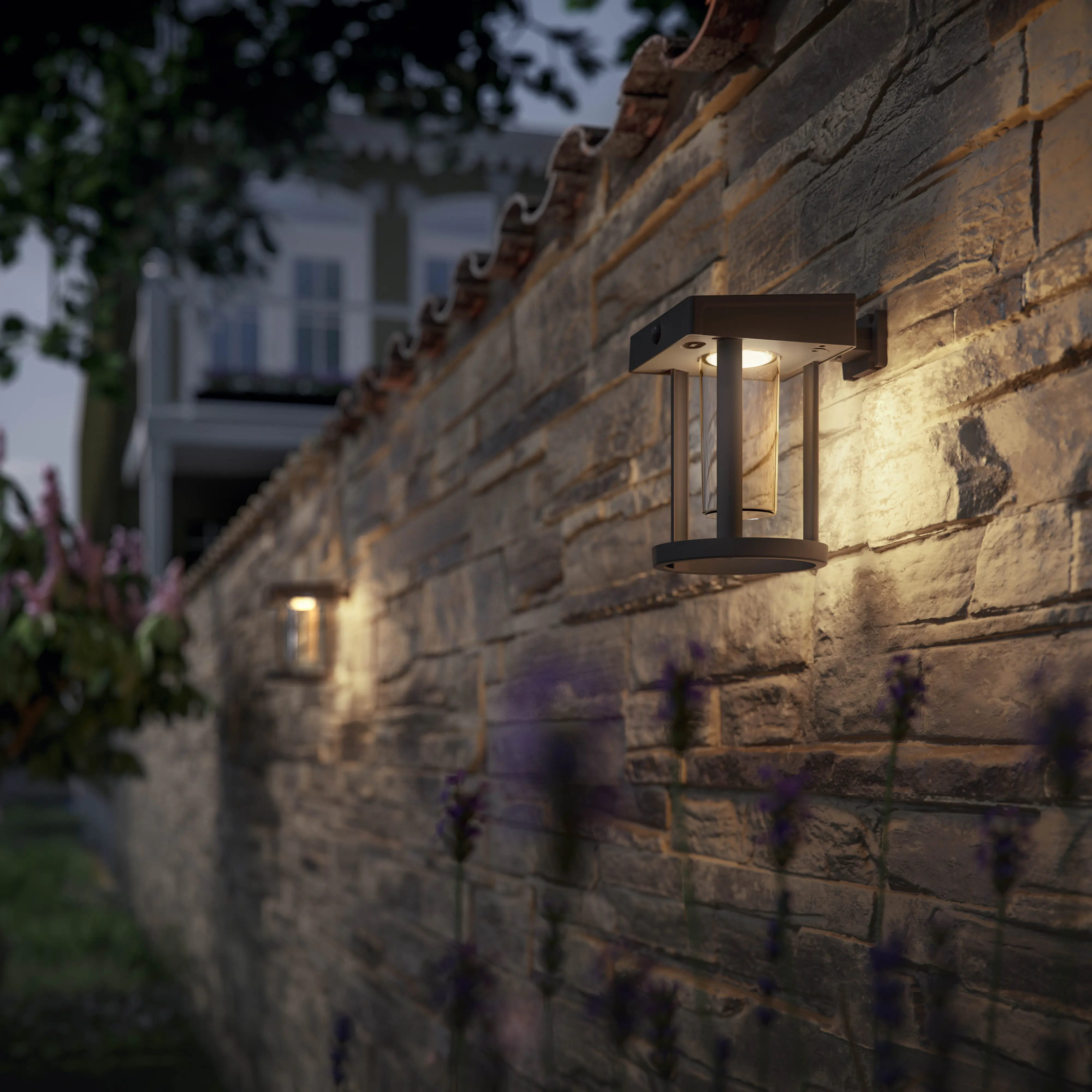 Solar Wandleuchte Camill UE 24 x 15 x 16,5 cm schwarz Solar Wandleuchte Camill UE 24 x 15 x 16,5 cm schwarz