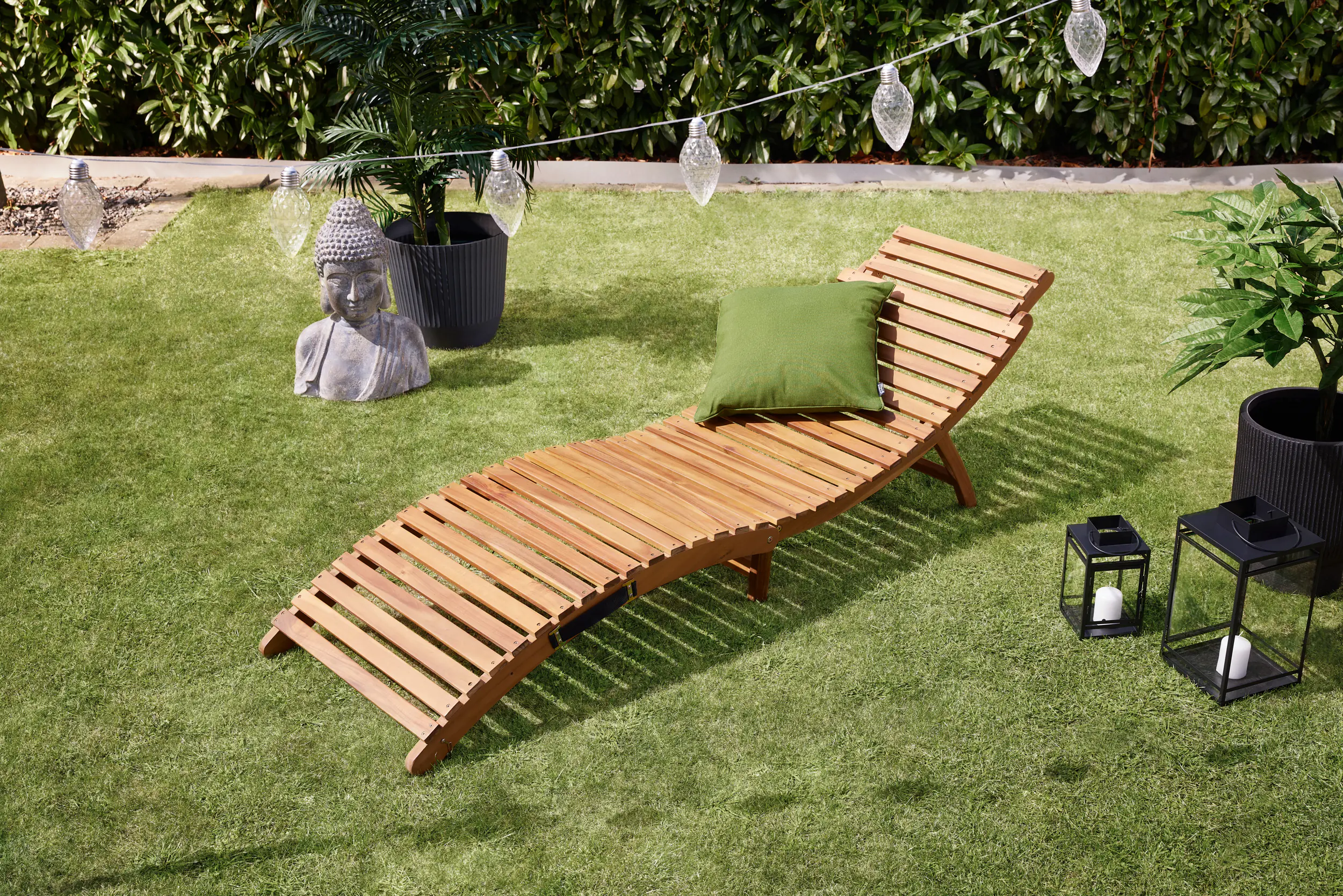 Primaster Gartenliege Lago 185 cm zusammenklappbar