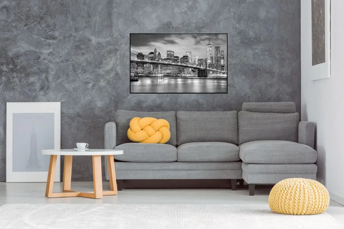 papermoon Infrarotheizkörper EcoHeat 90x120 cm 1200 Watt, Brooklyn Bridge