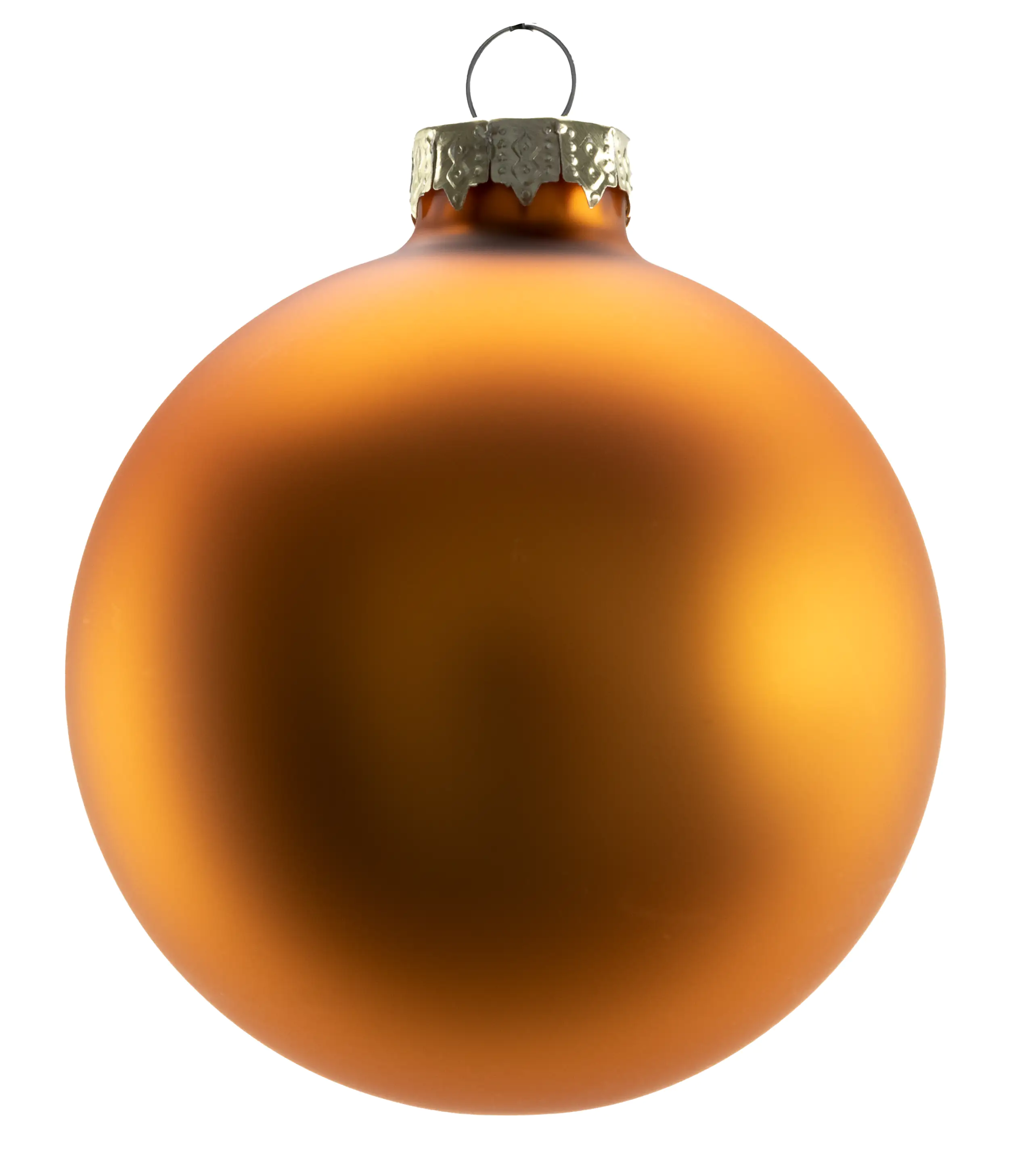 TrendLine Weihnachtskugeln aus Glas Ø 8 cm bernstein 6 Stück