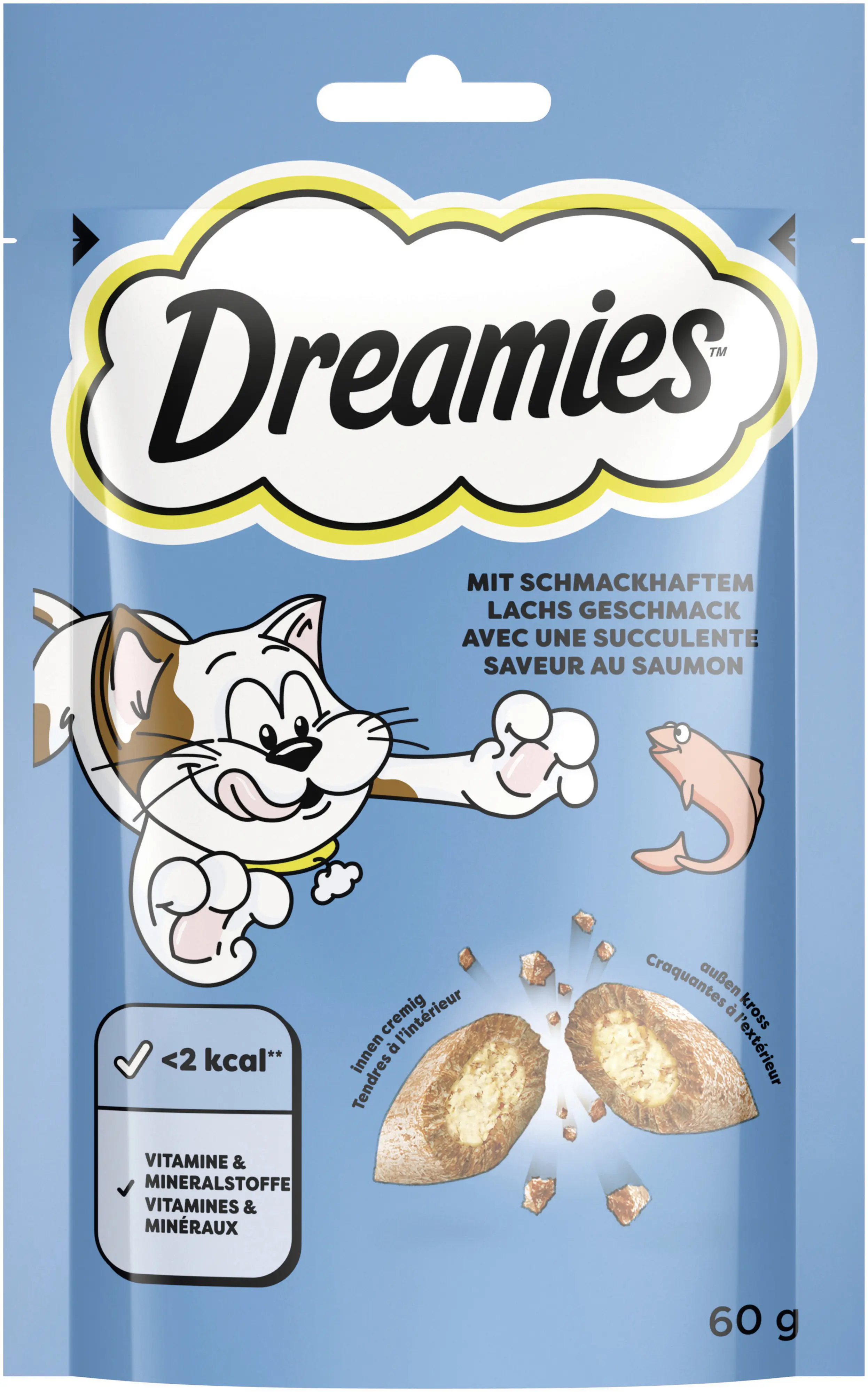 Dreamies Katzensnack Lachs 60 g