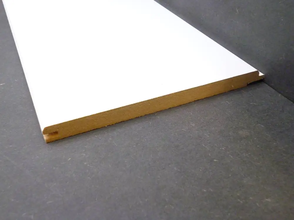 B.S. Bauprogramm Design System Paneele 220 x 16 cm, 12 mm, Eiche brilliantweiß