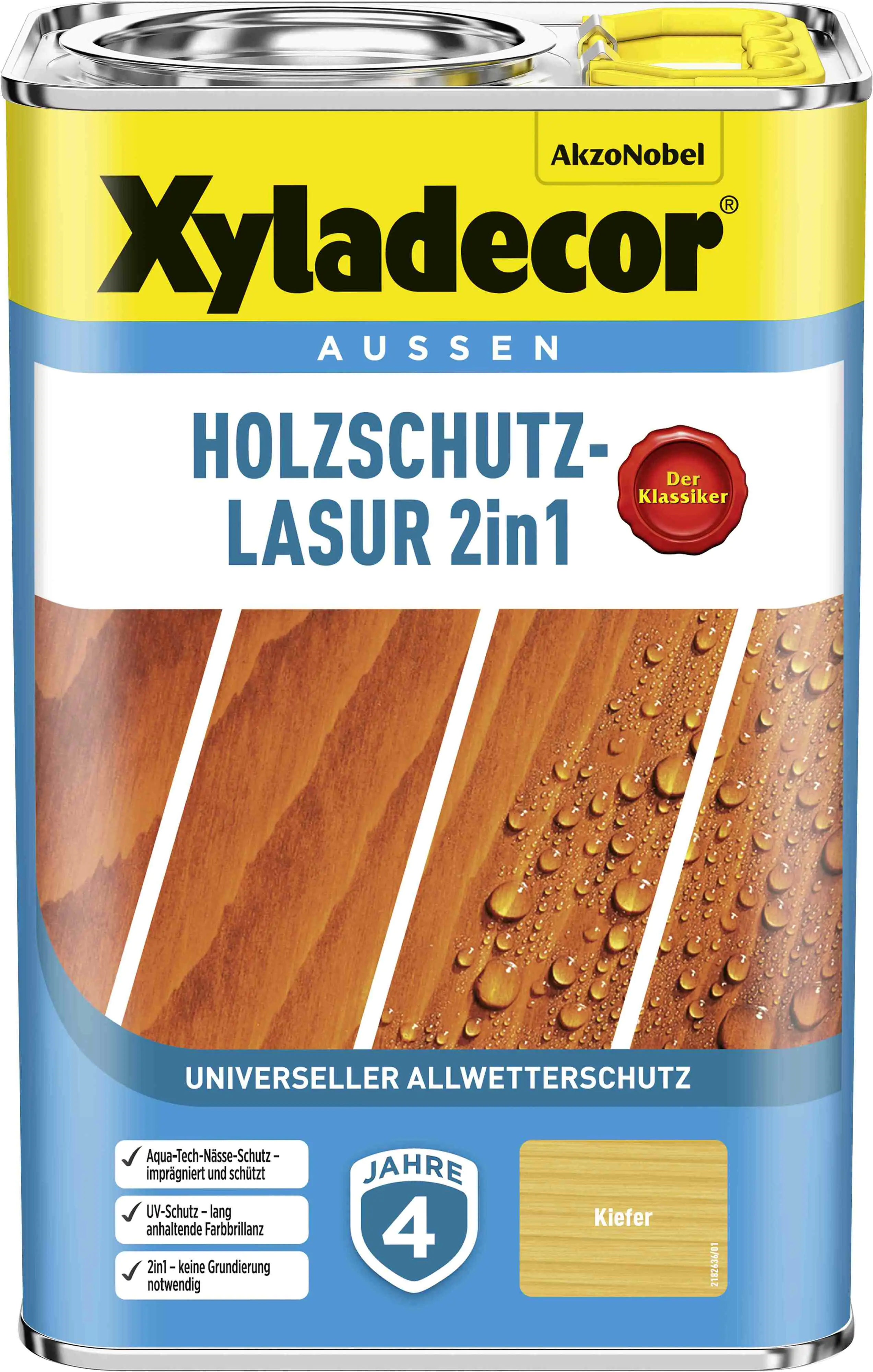 Xyladecor Holzschutz-Lasur 4 L kiefer 2in1 Xyladecor Holzschutz-Lasur 4 L kiefer 2in1