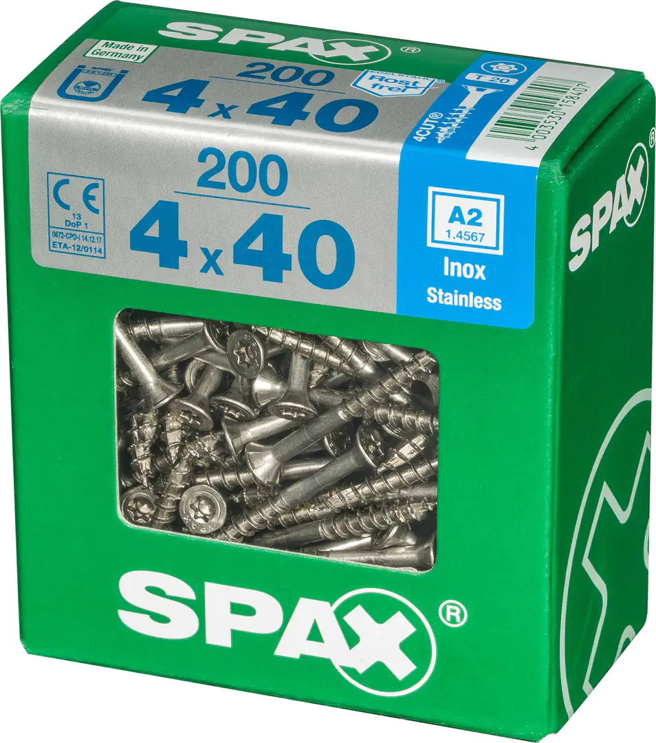 Spax Universalschrauben 4.0 x 40 mm TX 20 - 200 Stk.