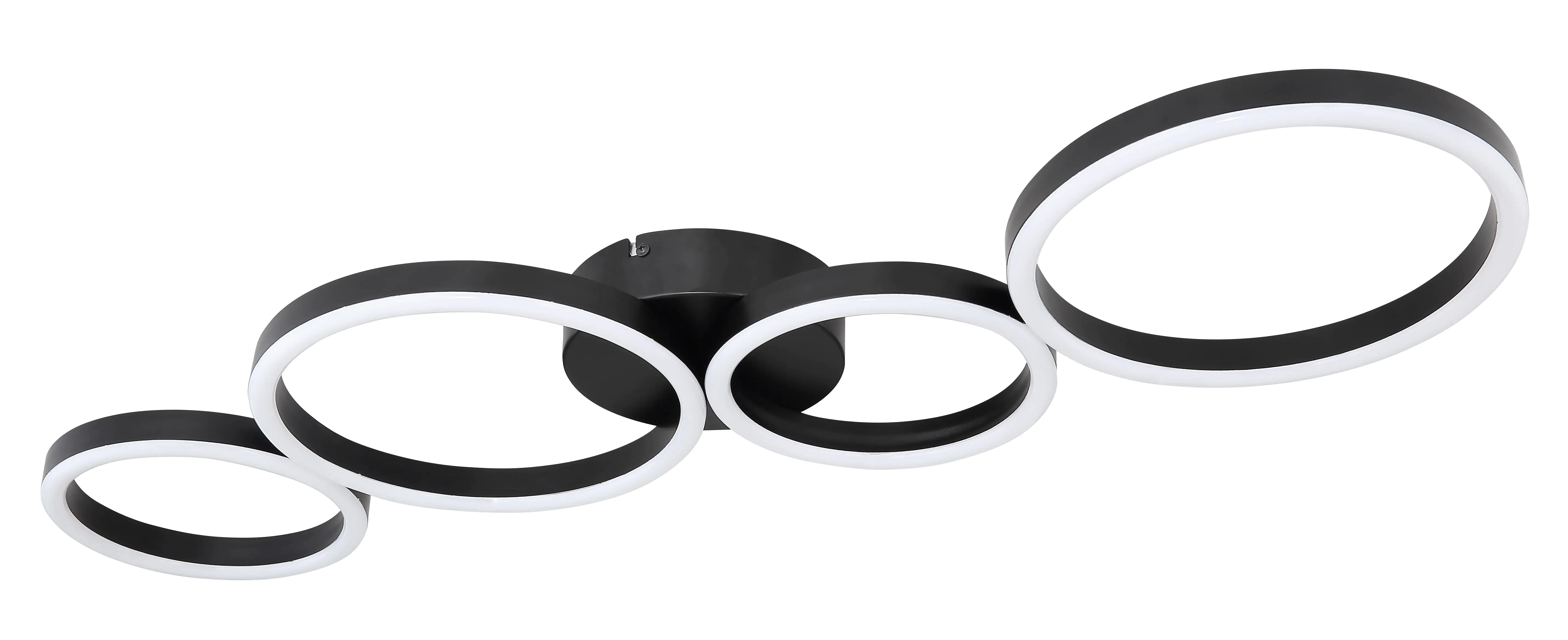 Globo Lighting LED Deckenleuchte Venosa 88,5 cm, schwarz