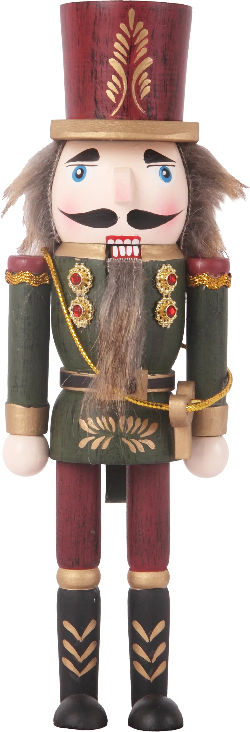 Dekofigur Nussknacker Holz 24 x 7 cm bunt