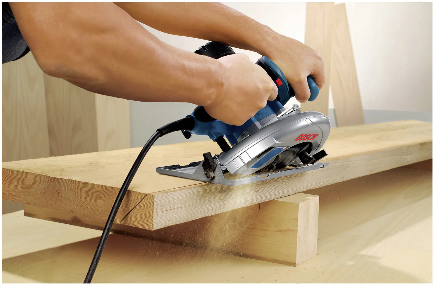 Bosch Professional Handkreissäge GKS 190 1400 W Sägeblatt 190 mm Bosch Professional Handkreissäge GKS 190 1400 W Sägeblatt 190 mm