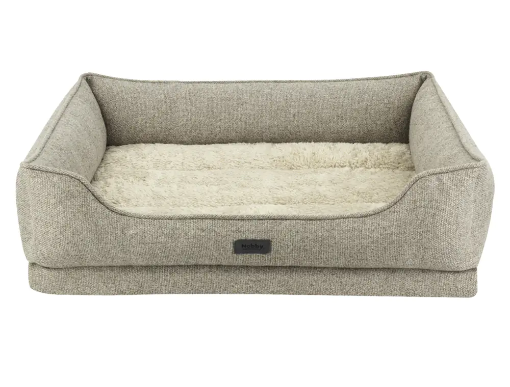 Nobby Orthopädisches Hundebett Calbu eckig beige