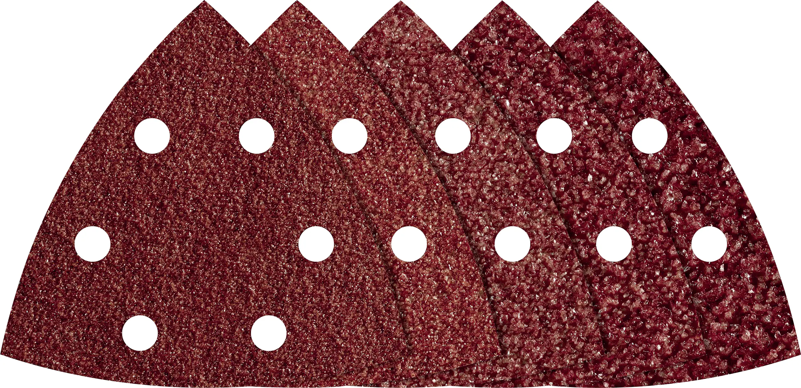 Wolfcraft Schleifpapier Delta K40 K60 K80 K120 K180 95 mm 20 Stück