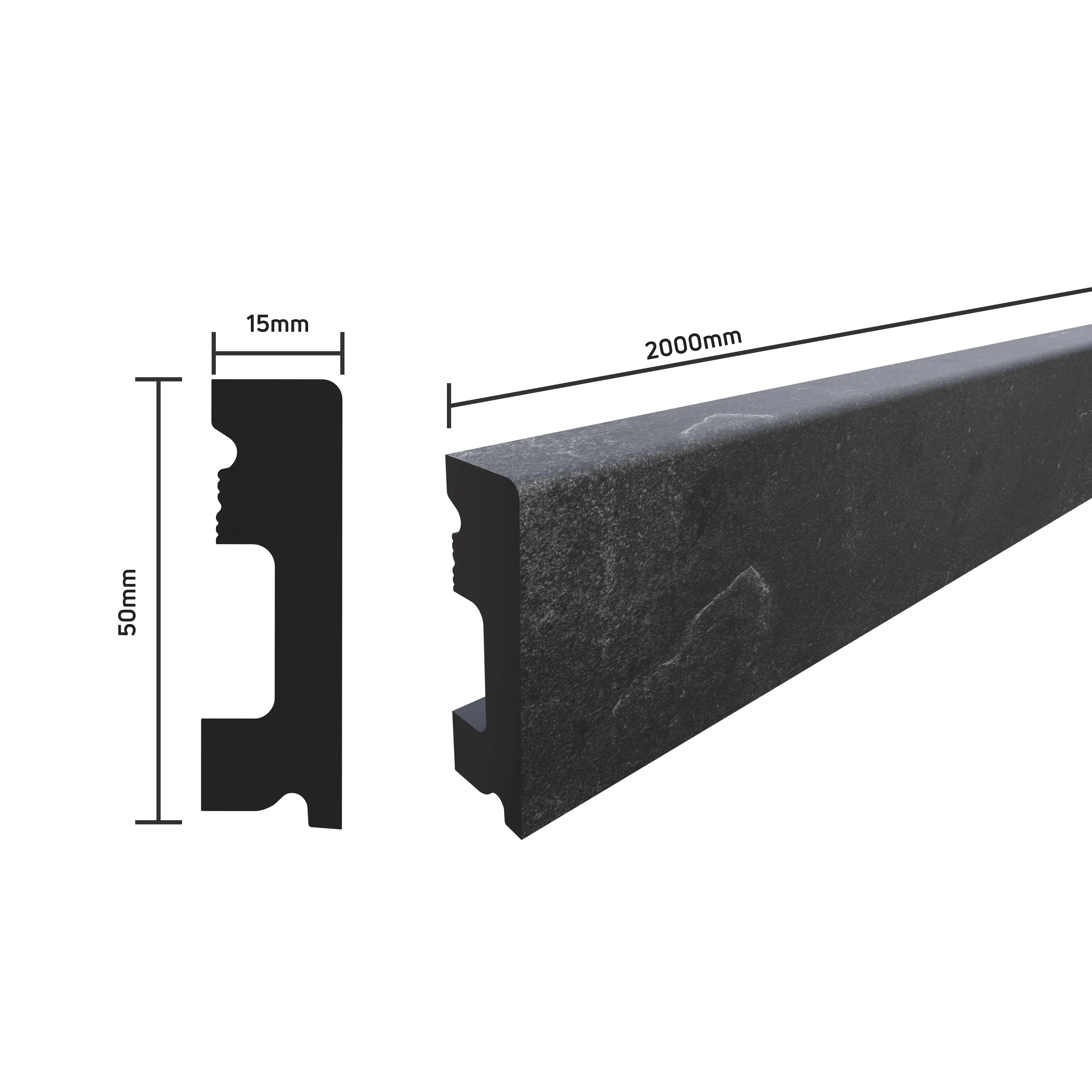 SELITSTYLE Sockelleiste FBL50 Fliese Loft 2000 x 50 x 15 mm wasserfest SELITSTYLE Sockelleiste FBL50 Fliese Loft 2000 x 50 x 15 mm wasserfest