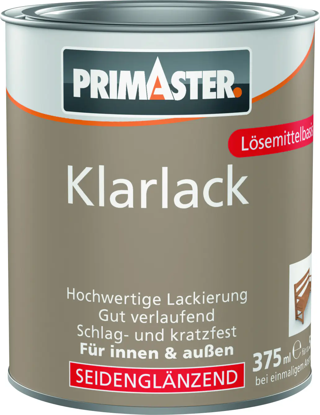 Primaster Klarlack 375 ml farblos seidenglänzend
