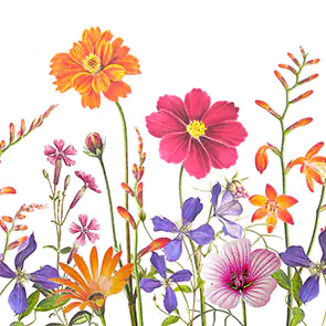 Servietten Blumen und Blätter bunt 33 x 33 cm 20 Stück Servietten Blumen und Blätter bunt 33 x 33 cm 20 Stück