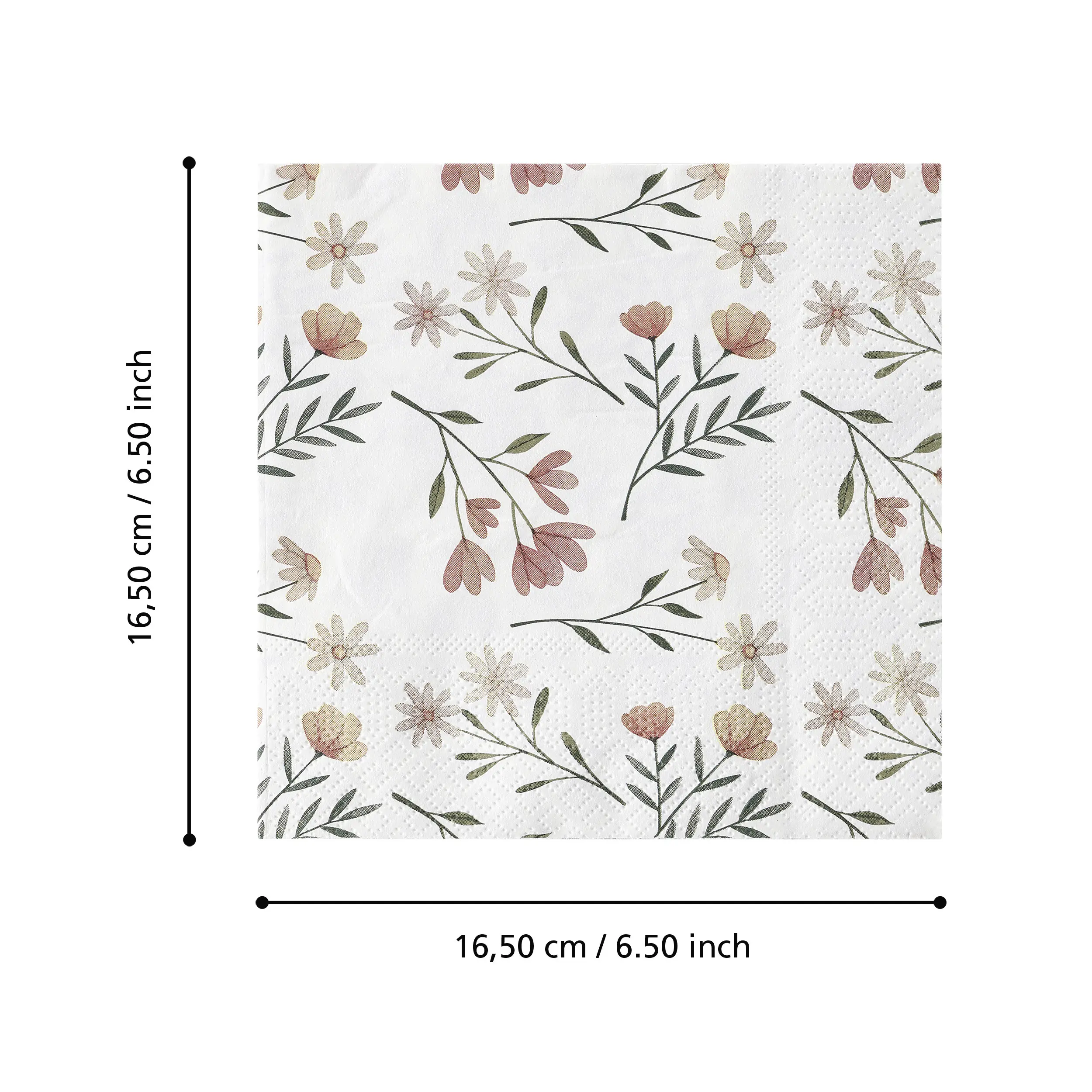 Eglo Servietten Blümchen Mahuli bunt 16,5 x 16,5 cm - 20er Pack