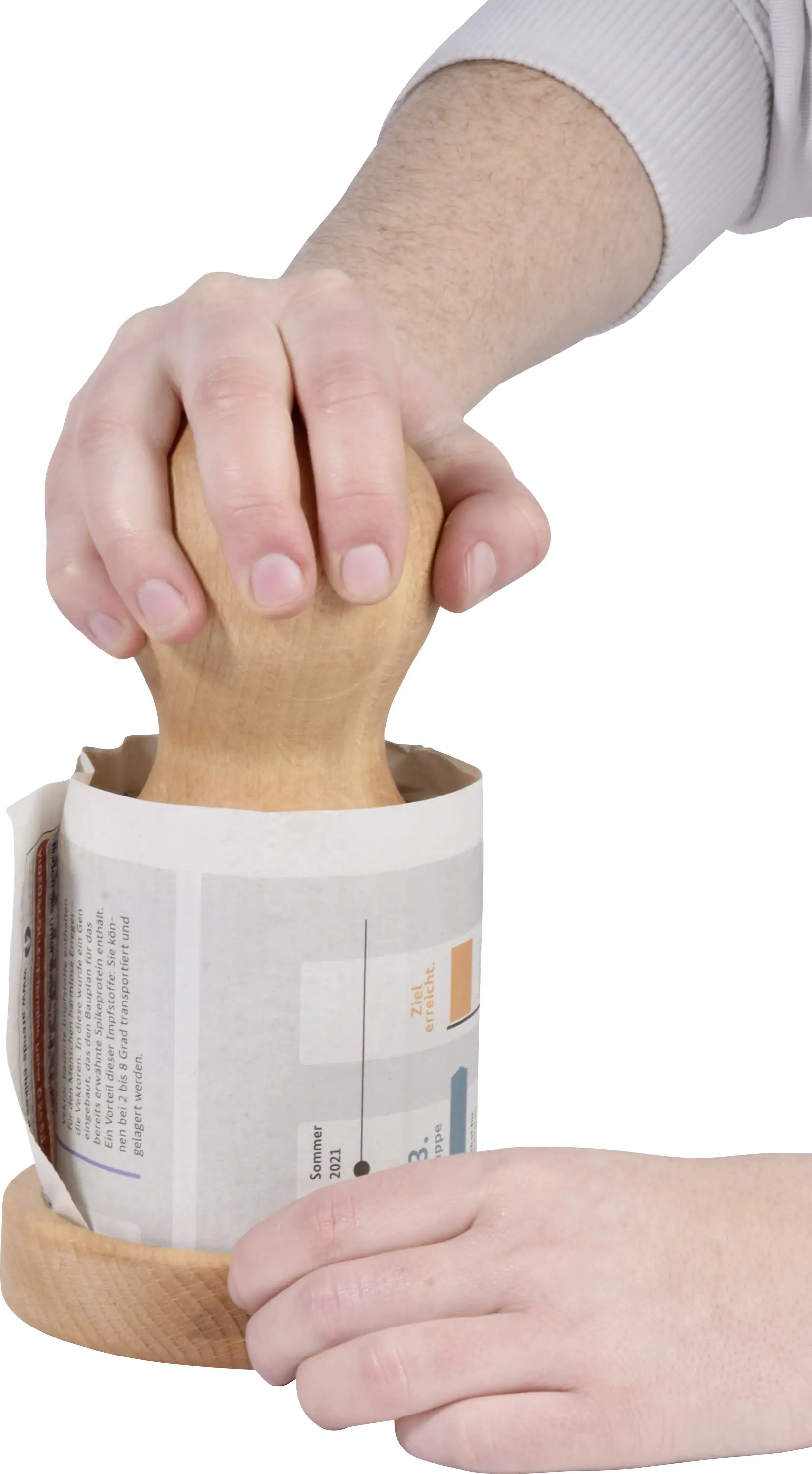 Dobar Papiertopf-Presse Buche 7 x 7 x 16 cm 9 x 9 x 18 cm 11 x 11 x 20 Dobar Papiertopf-Presse Buche 7 x 7 x 16 cm 9 x 9 x 18 cm 11 x 11 x 20