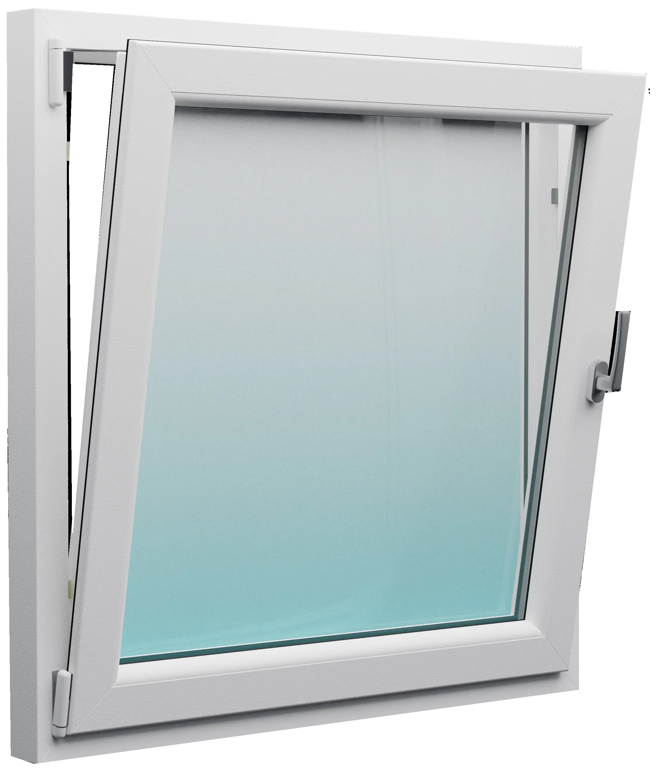 Meeth Kunststofffenster 120 x 120 cm 1-flg. Dreh-Kipp Links weiß RC 2