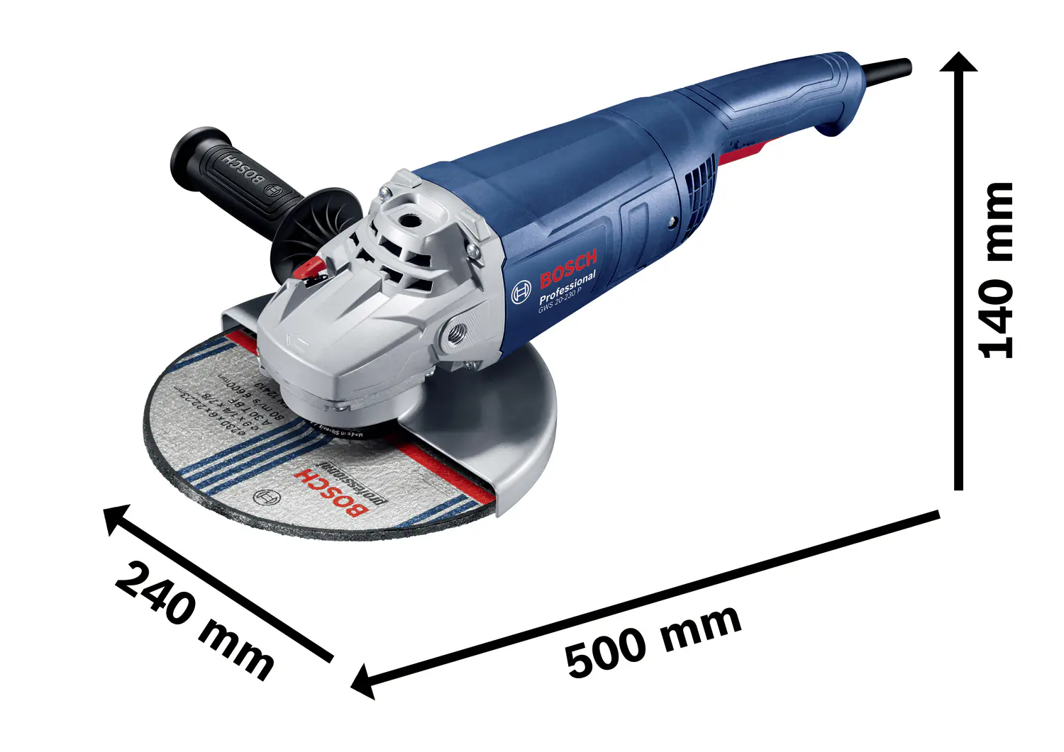 Bosch Professional Winkelschleifer GWS 20-230 P