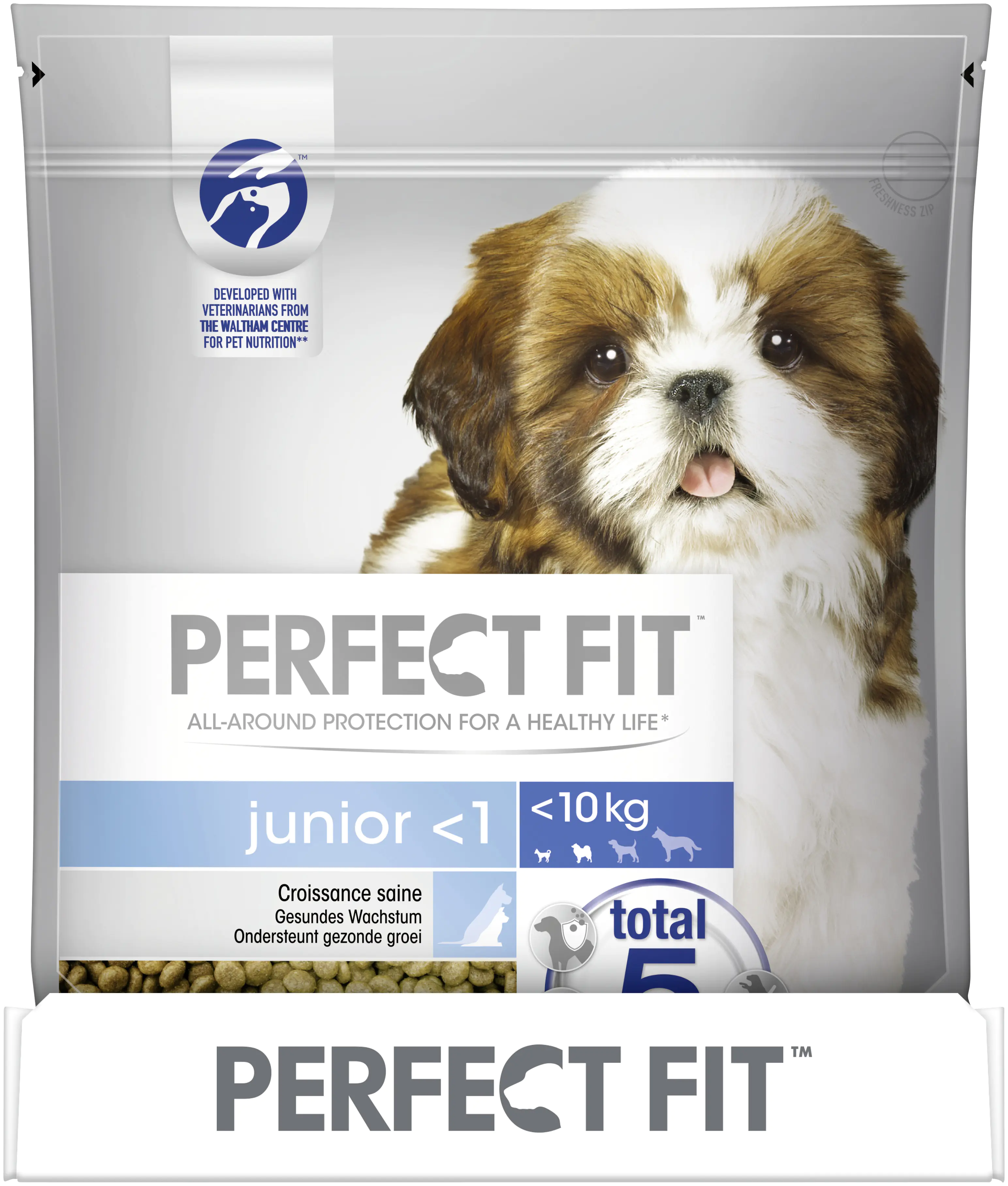 Perfect Fit Hundfutter Junior mit Huhn 1400 g Beutel, für Hunde unter 10kg