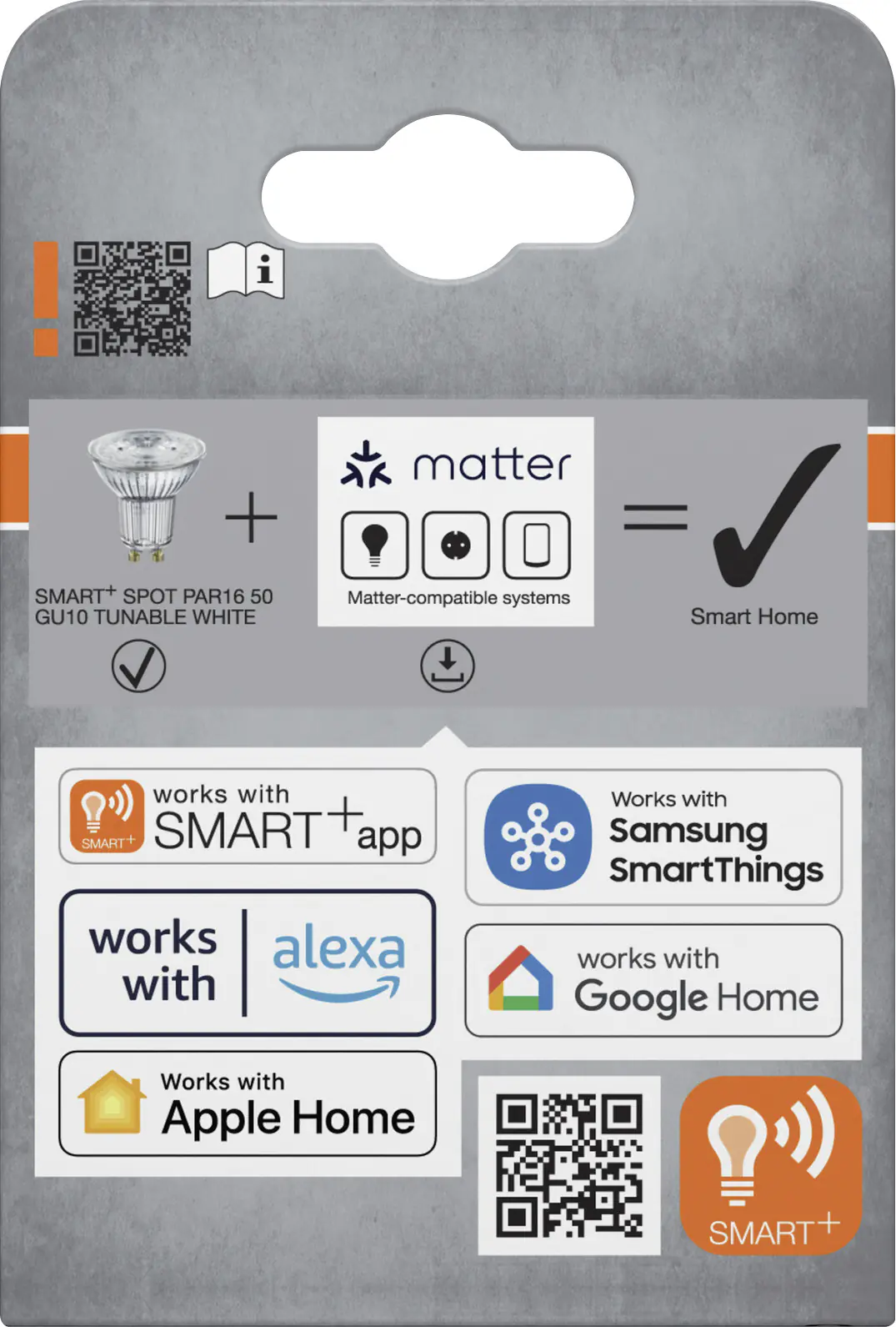 Osram SMART+ Matter Leuchtmittel GU10 Reflektor PAR16 45° 4.7W matt CCT Osram SMART+ Matter Leuchtmittel GU10 Reflektor PAR16 45° 4.7W matt CCT