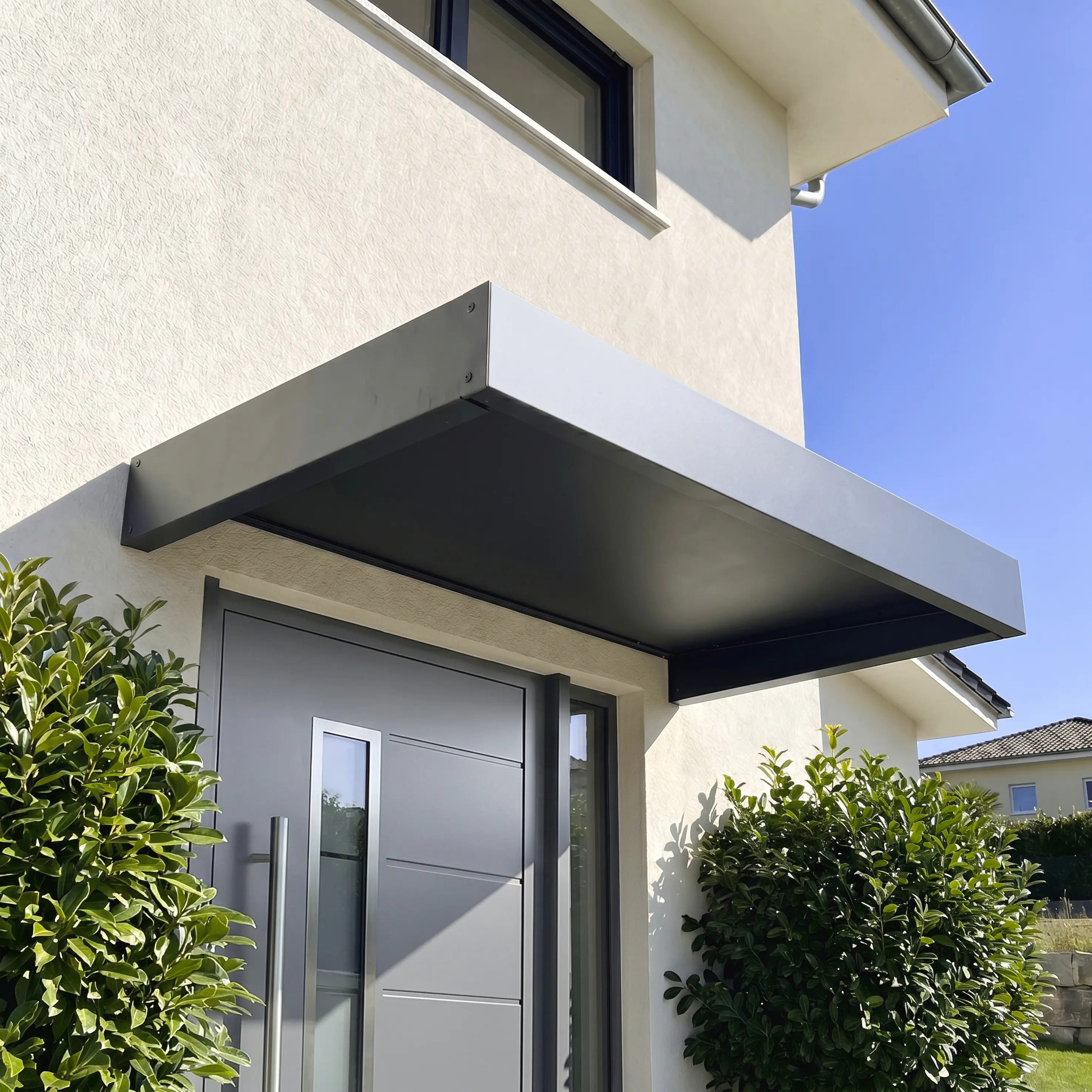 Canopia Vordach Sophia 1600 Aluminium grau 160 x 96 cm