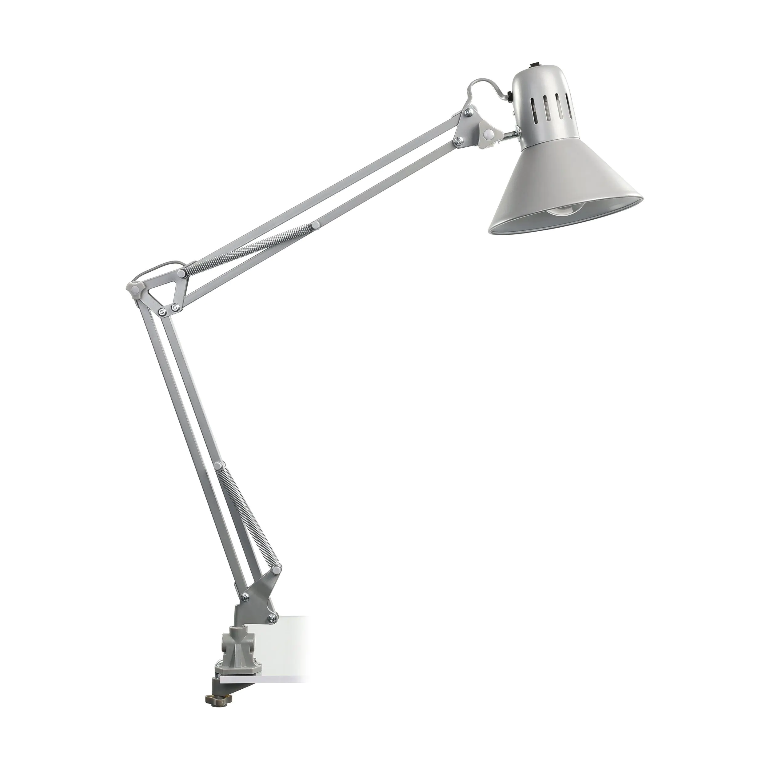 Eglo Klemm-Tischleuchte Firmo silber 73 cm E27