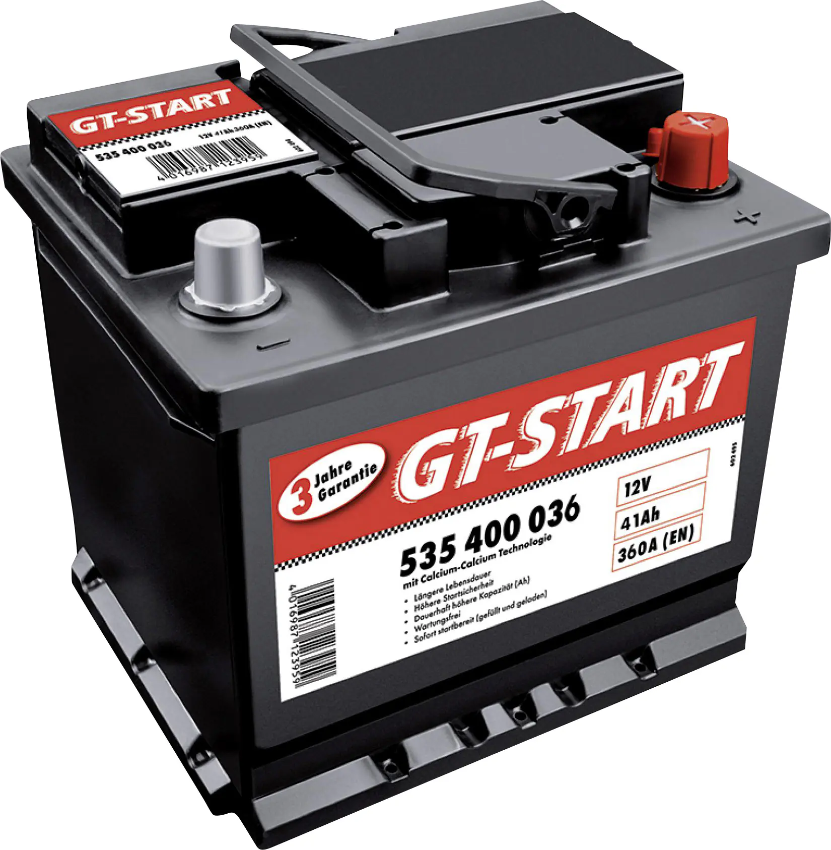 GT-Start Starterbatterie SLI 41Ah 360A