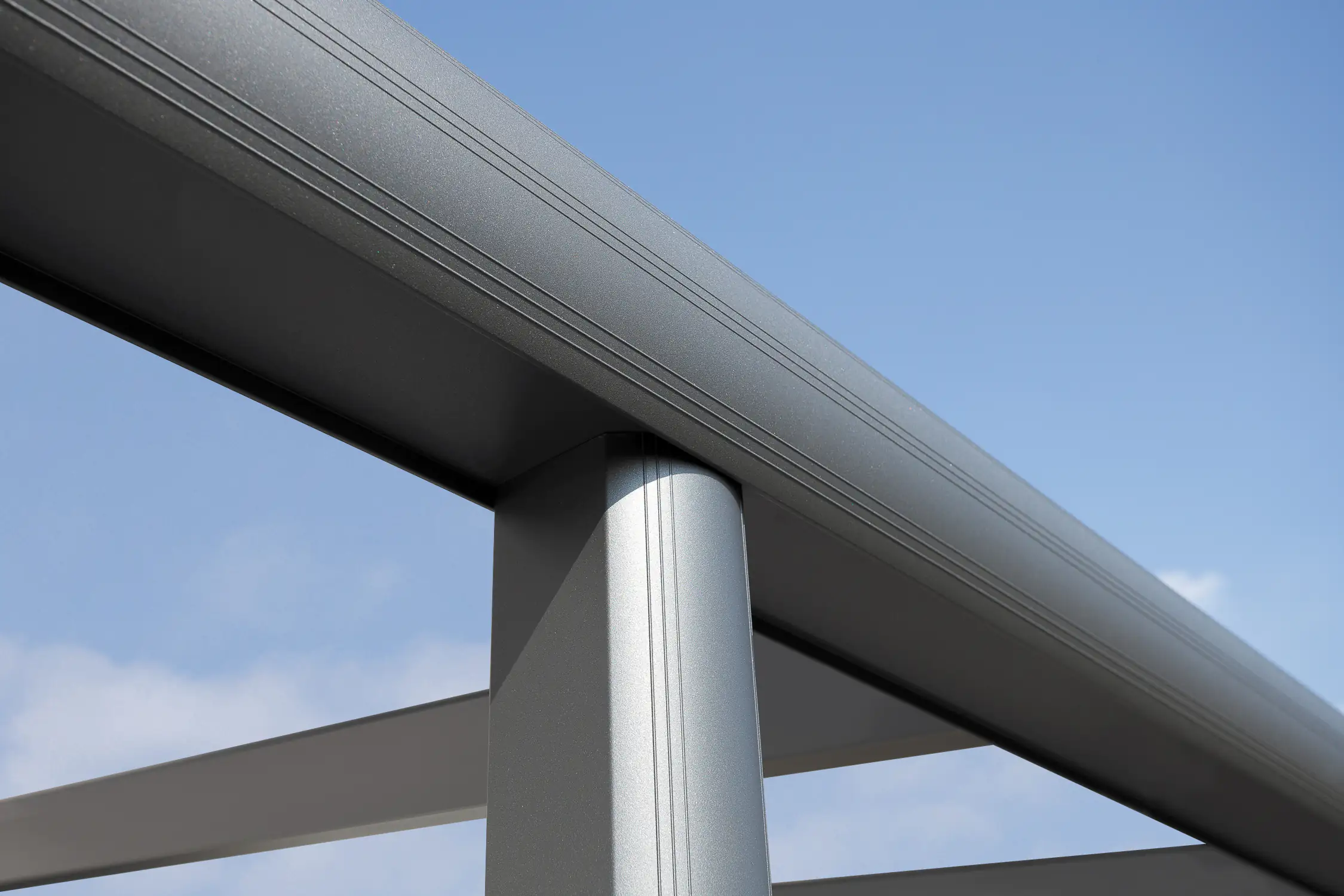 SKAN HOLZ Terrassenüberdachung Monza 648 x 257 cm, Aluminium Anthrazit