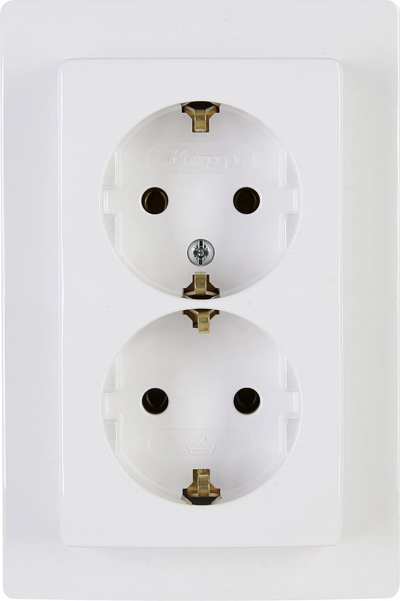 Kopp Schutzkontakt-Steckdose 2-fach Paris arktisweiß, 941102063