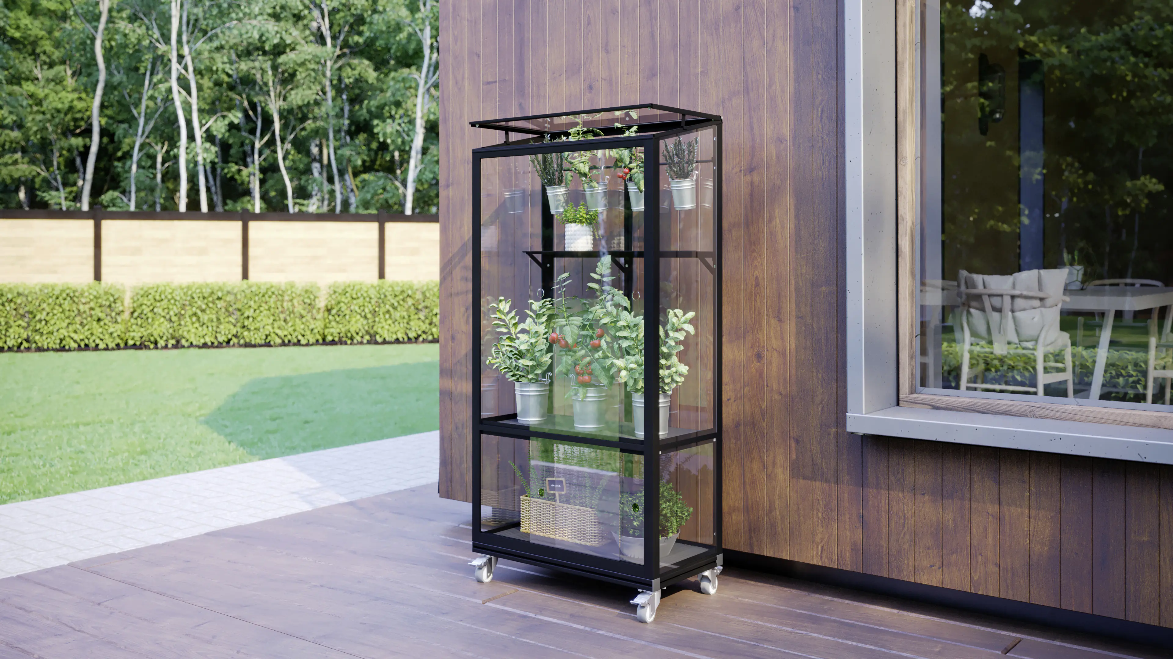 Vitavia Balkongewächshaus Stad 350 43 x 81 cm 3 mm Sicherheitsglas